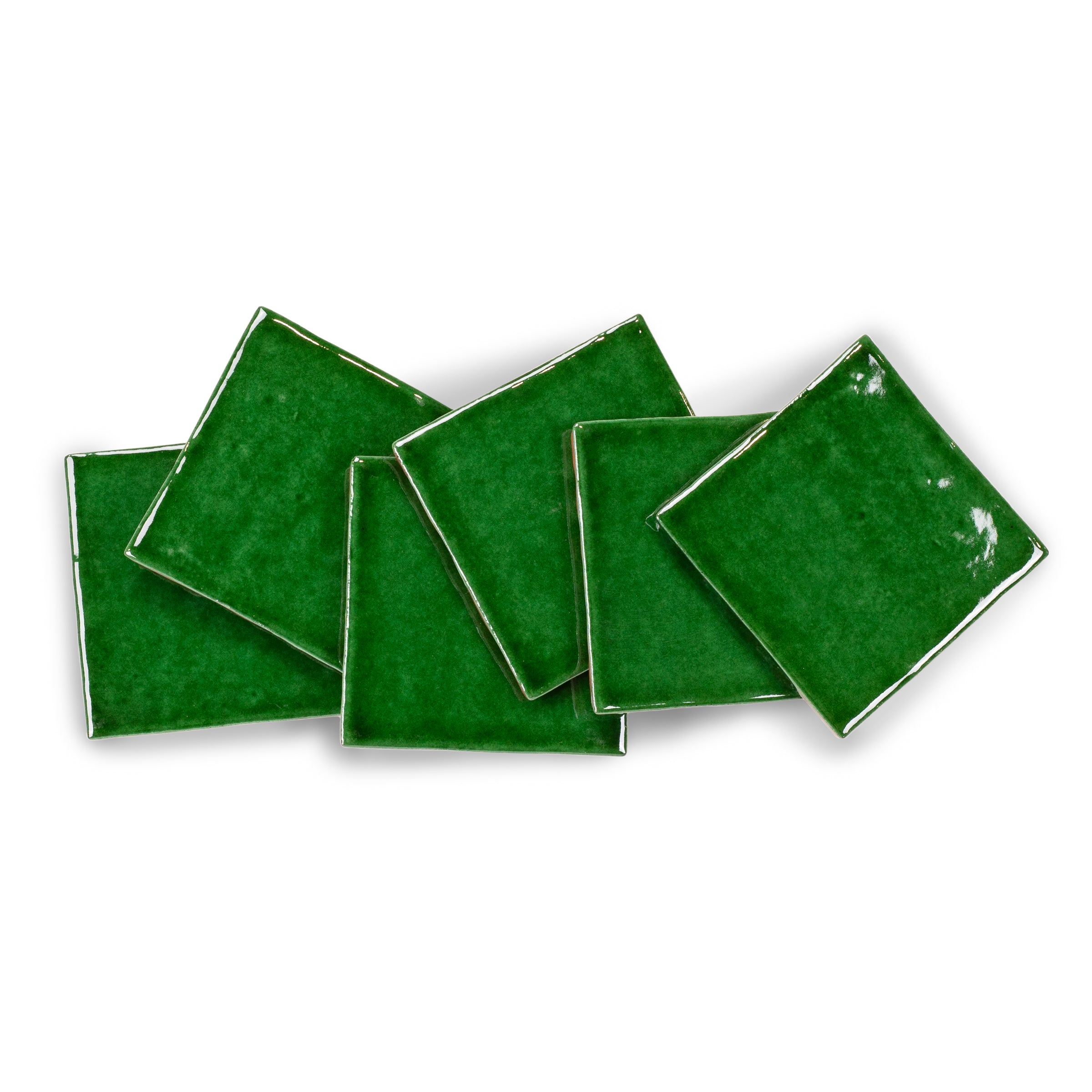 Emerald Glossy Ceramic Tile in green with vibrant glazed finish from Small Format Tiles, Zel Glazed Ceramic Tiles, Ceramic, New Arrivals collections