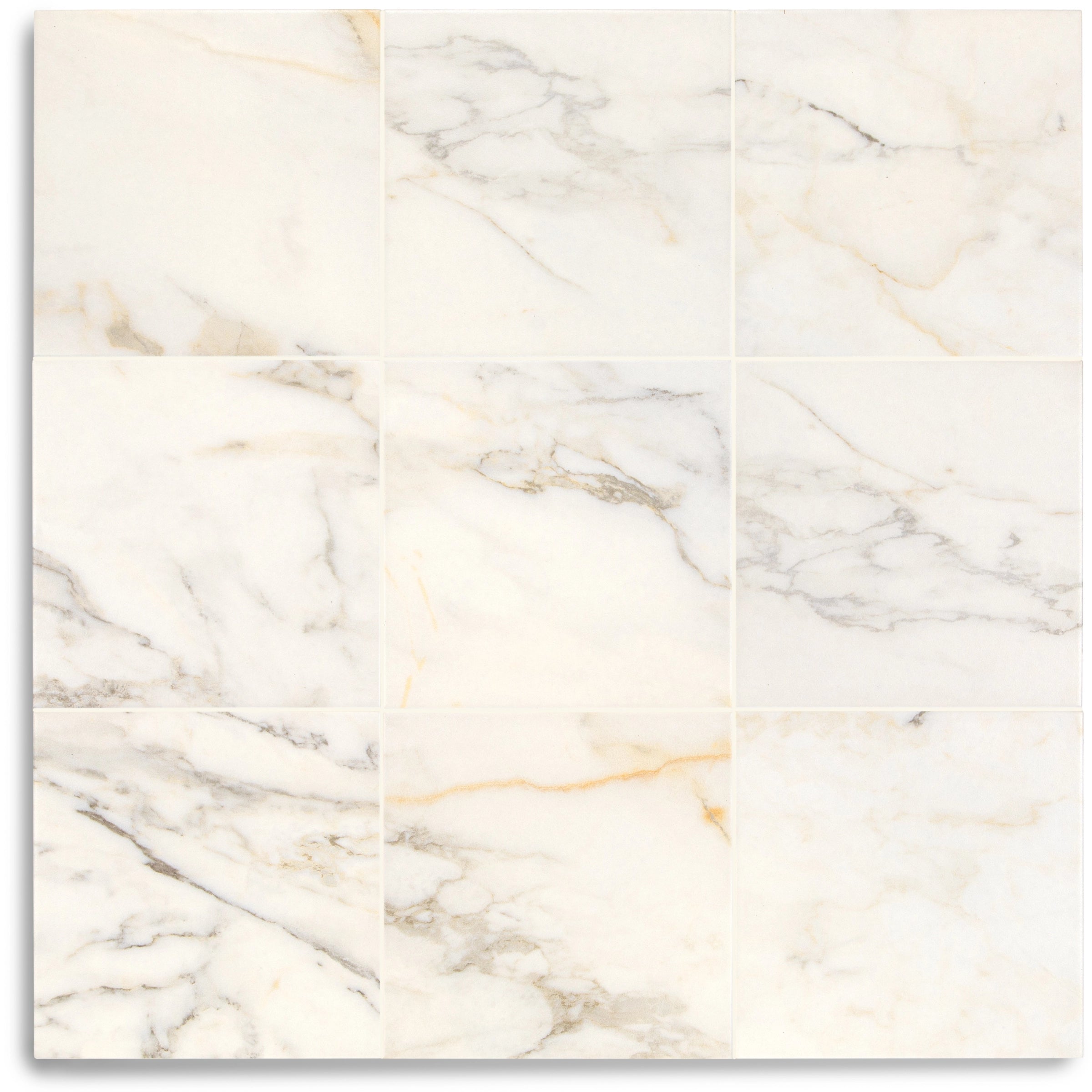 Villa Marble Look Matte Porcelain Tile in white and subtle brown veining from Small Format Tiles Porcelain New Arrivals collection