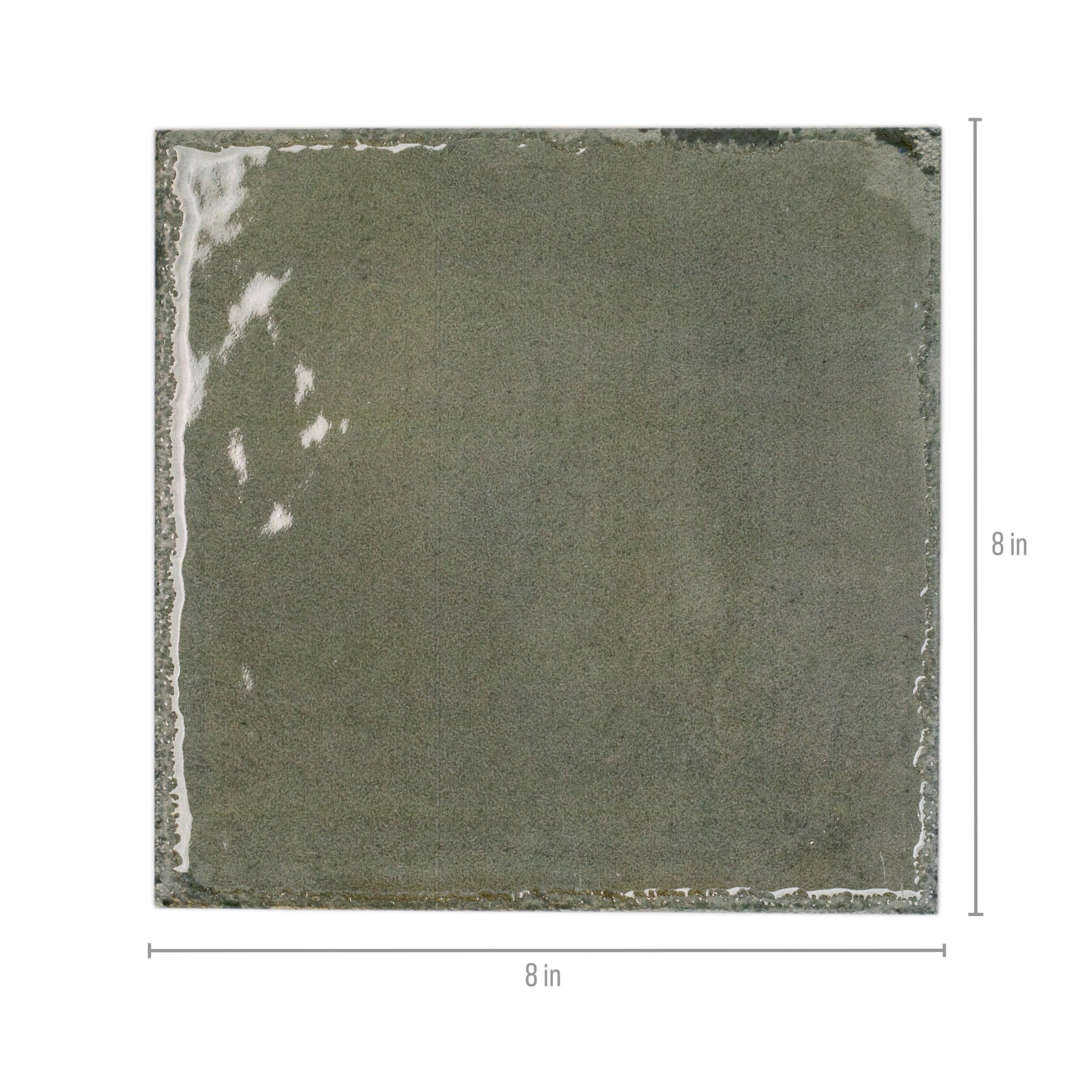 Fern Gloss Porcelain Tile in green with a luminous matte glazed finish from Small Format Tiles and Artifacts Porcelain Tile collections