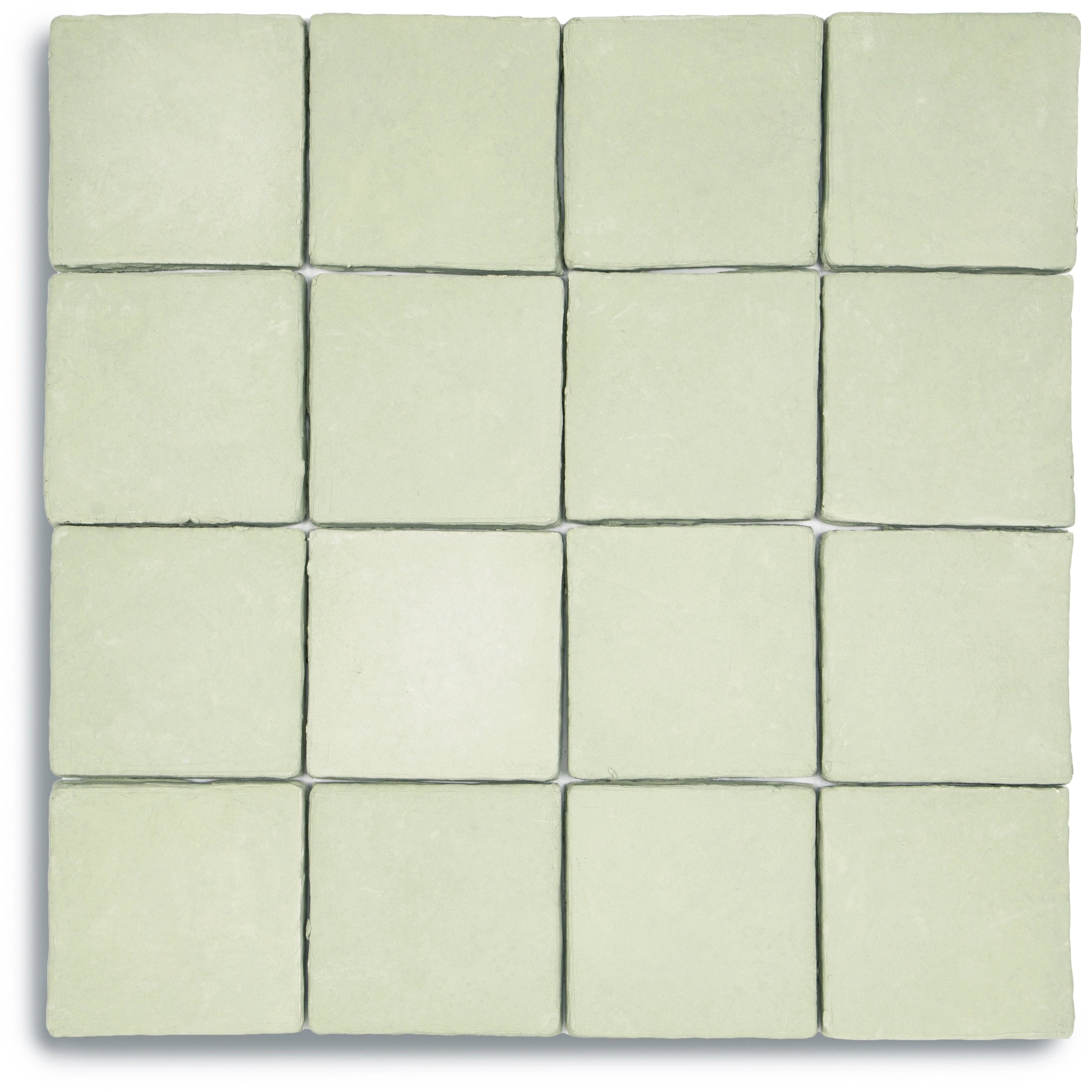 Argilla Terracotta Tile in soft fern tone, handcrafted small format terracotta from New Arrivals by Reno Source