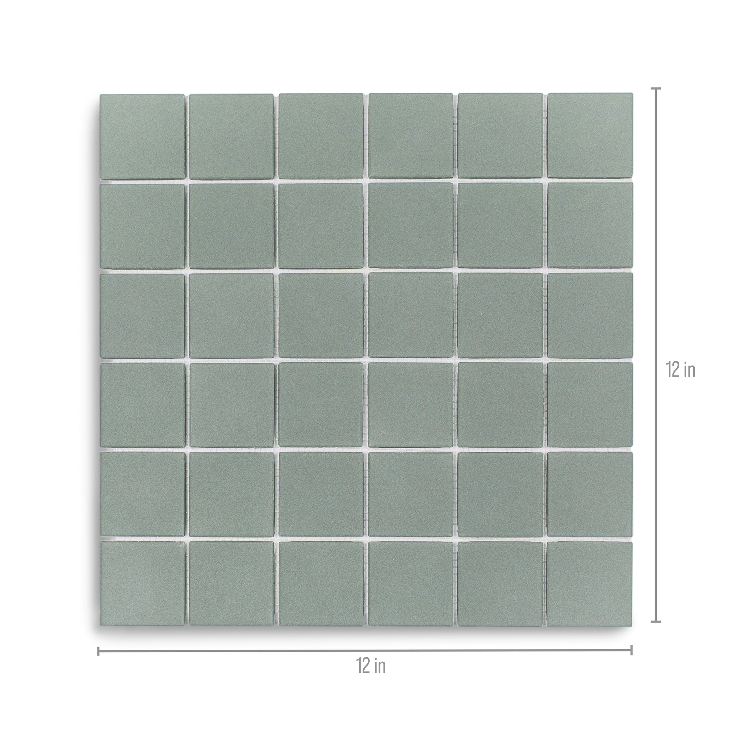 Green 2x2 Forma Porcelain Mosaic