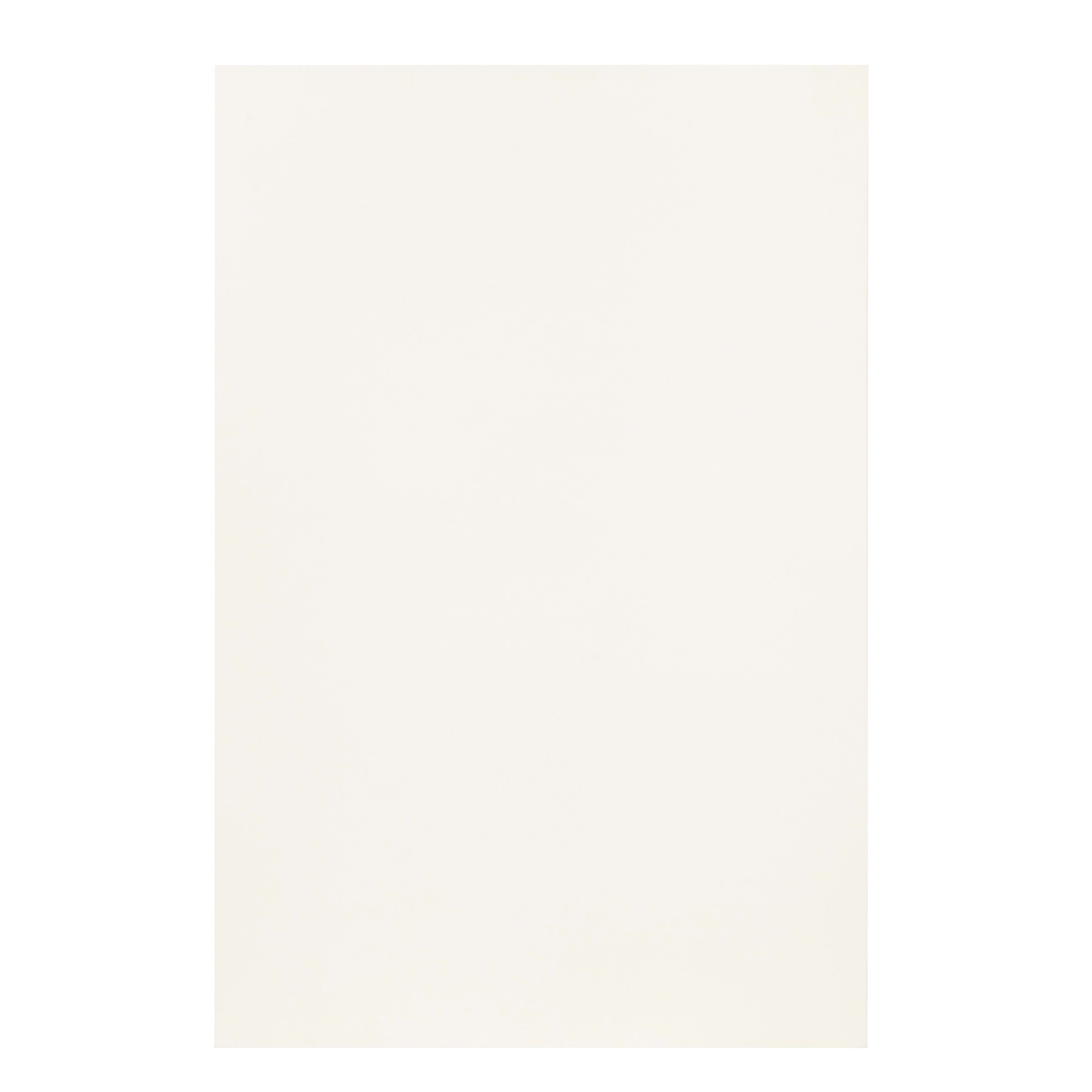 Plain off-white rectangular surface with a smooth, matte finish and no visible patterns or textures