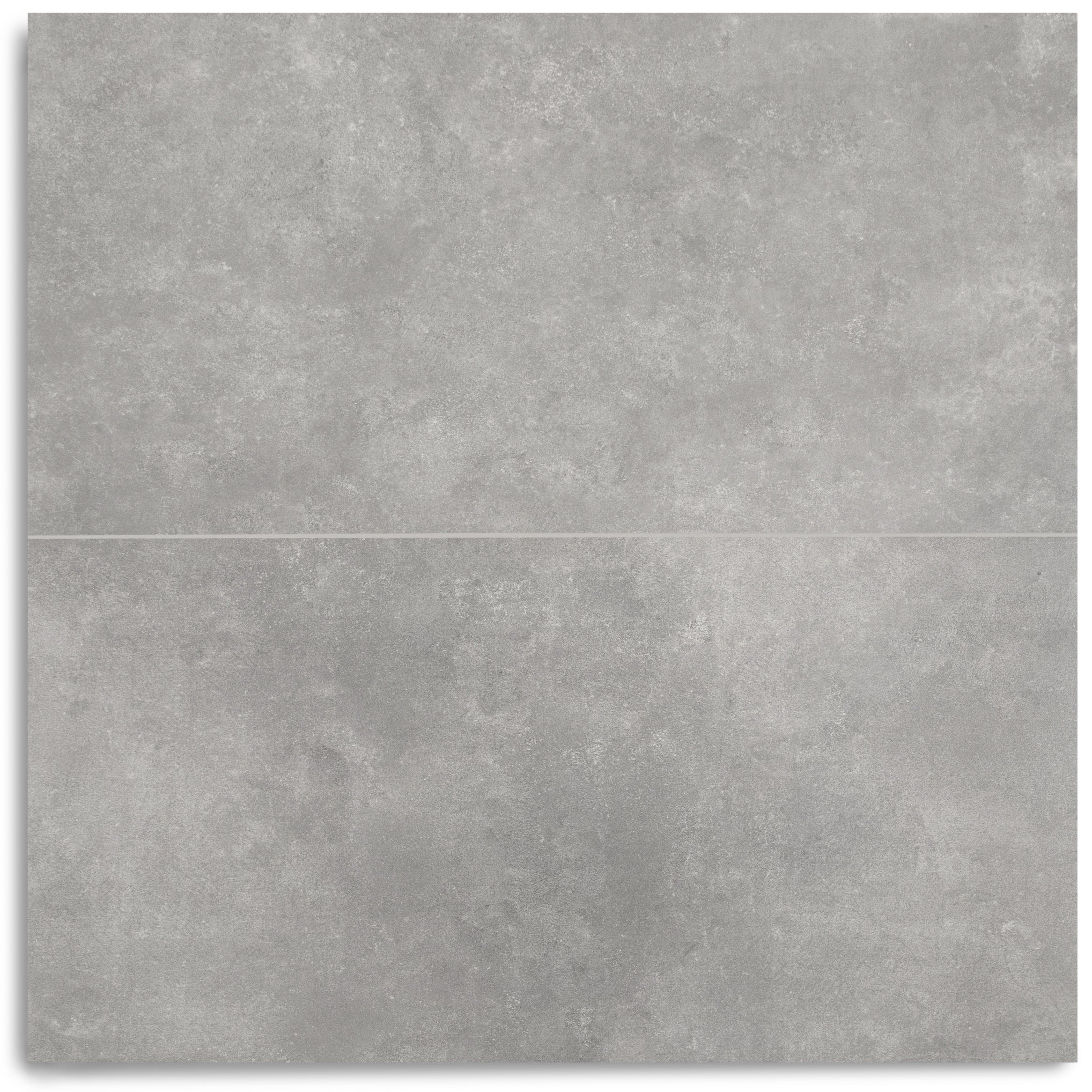 Ash Cement Look Matte Porcelain Tile featuring moody gray tones with clouded texture from Large Format Tiles Cement Editions collection