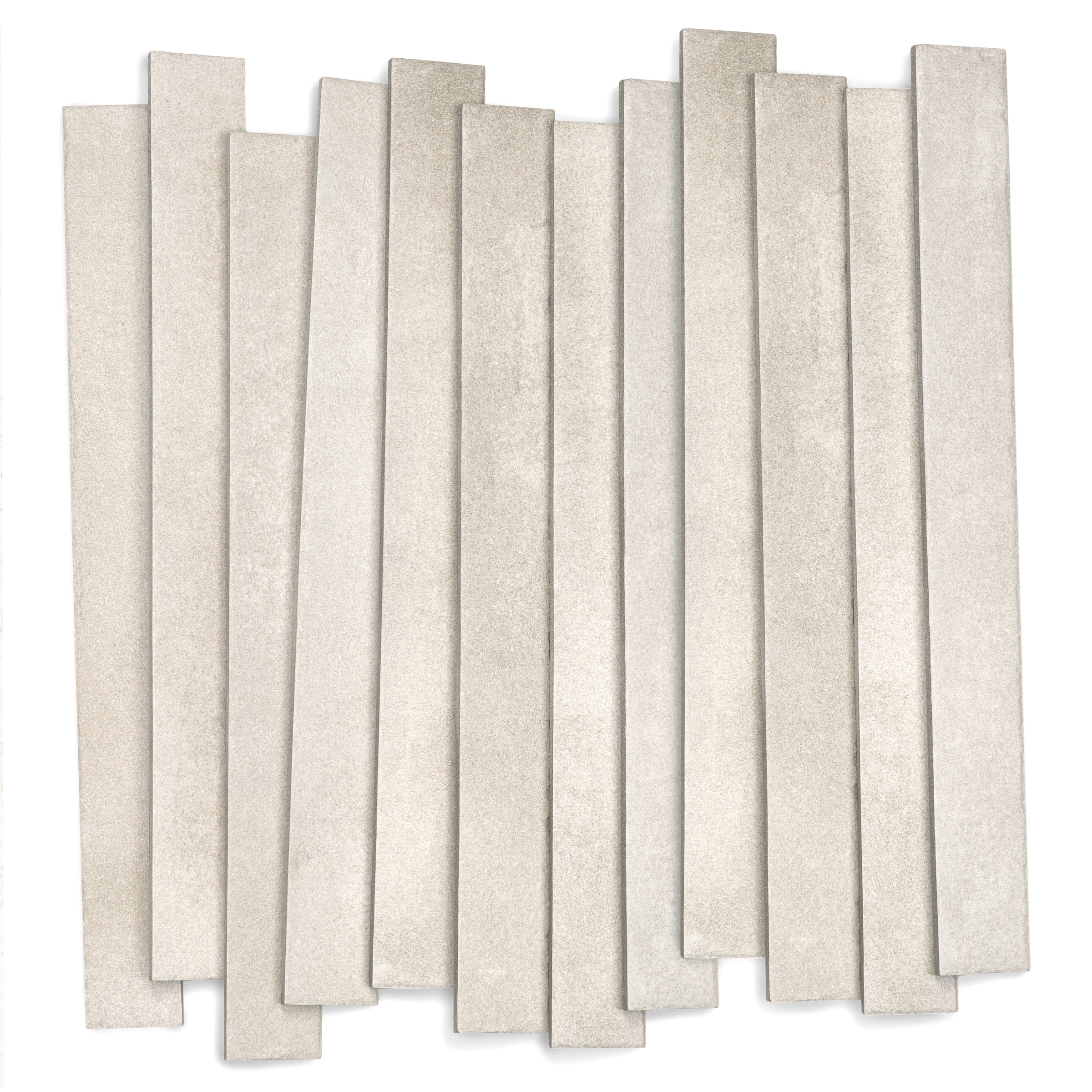 Ivory Matte Porcelain Tile in beige and white tones with cement-inspired texture from Small Format Tiles and Linea Porcelain Tiles collections