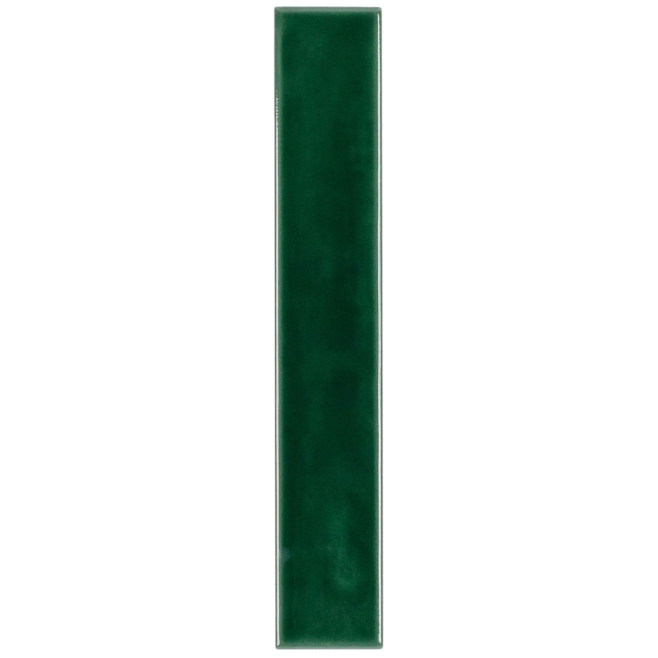 Forest 2x12 Marlowe Glossy Ceramic Tile Sample in deep green from Ceramic SAMPLES ONLY collection at honest pricing
