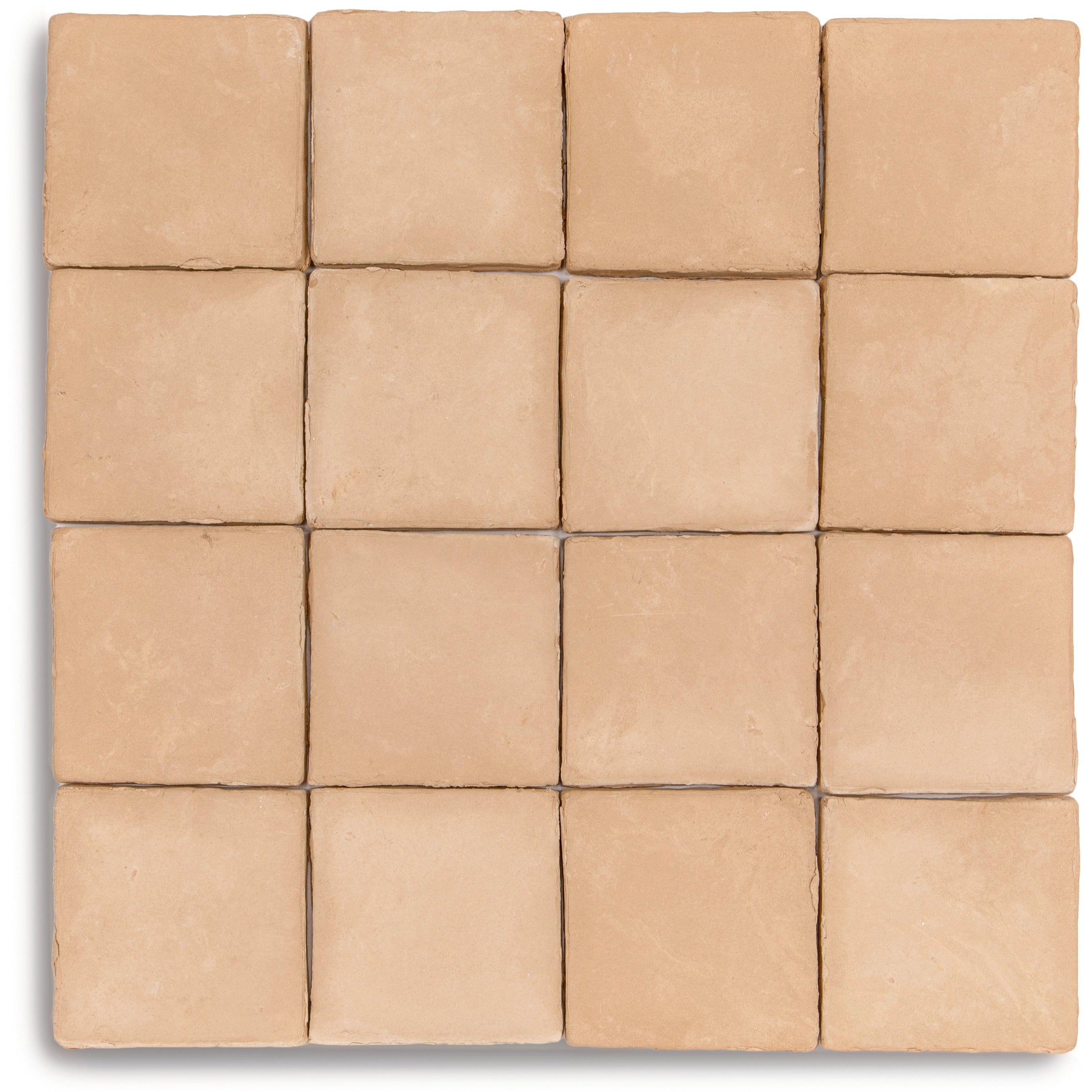 Argilla Terracotta Tile in soft Linen tone, handcrafted small format terracotta tiles from New Arrivals by Reno Source