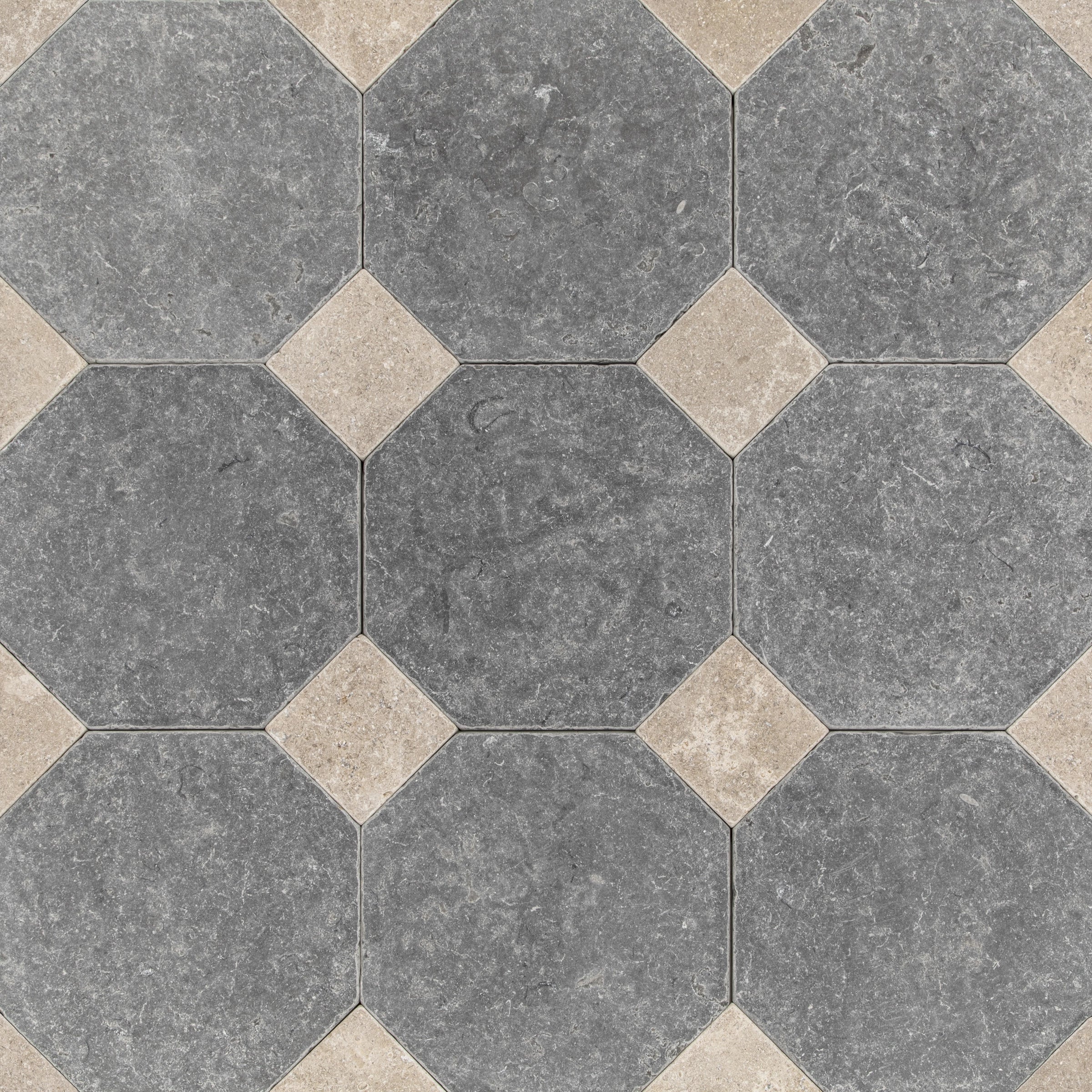 Tumbled Limestone Octagon Tiles