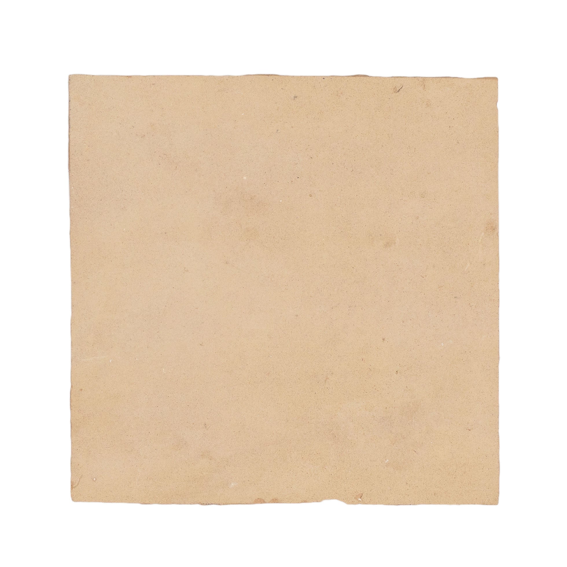 Unglazed 4x4 Zellige Tile Sample from SAMPLES ONLY collection, ceramic tile with natural earthy tone, globally sourced.