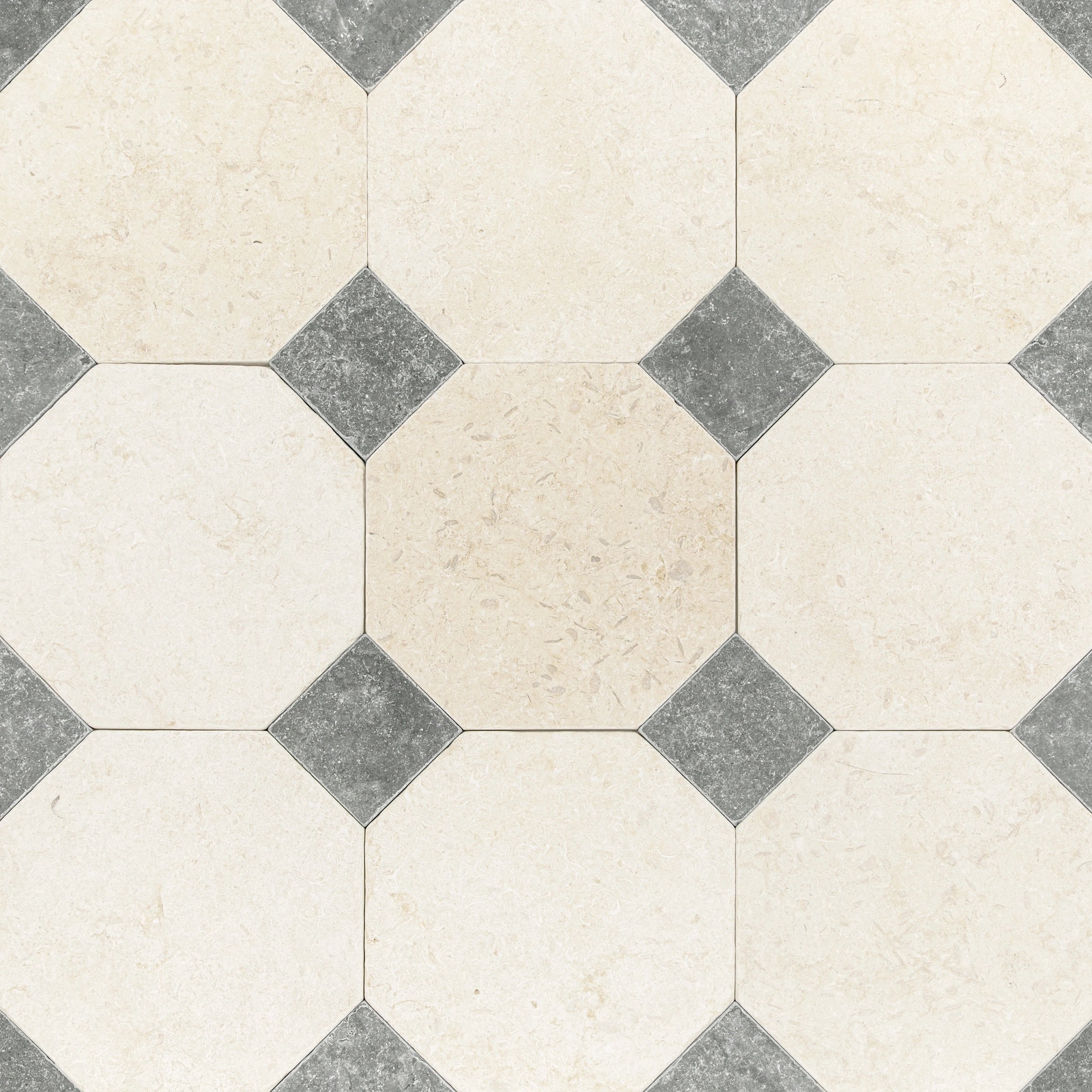 Tumbled Limestone Octagon Tiles