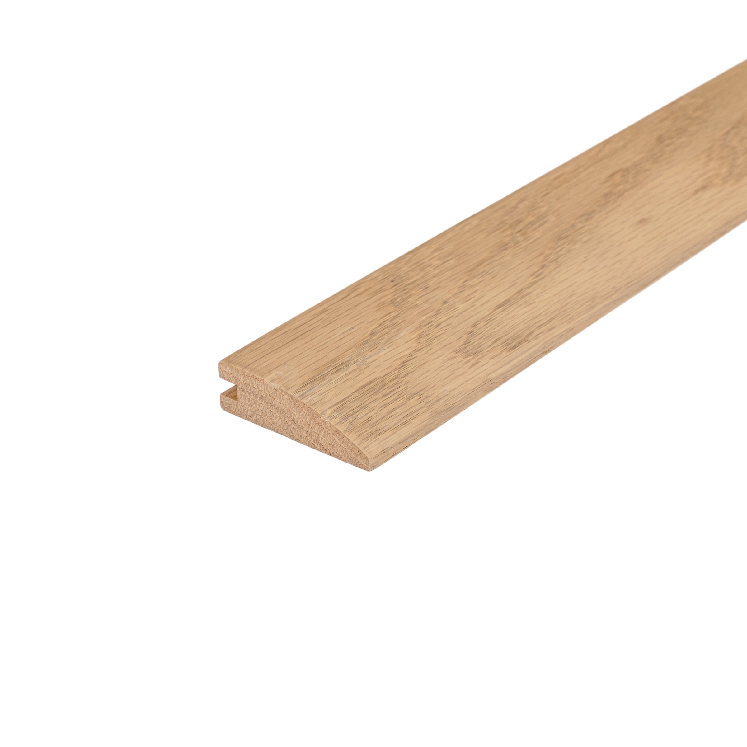 No. 12 Wood Reducer in beige and brown wood tones for smooth height transitions in Engineered Hardwood Flooring (& trims) at Reno Source