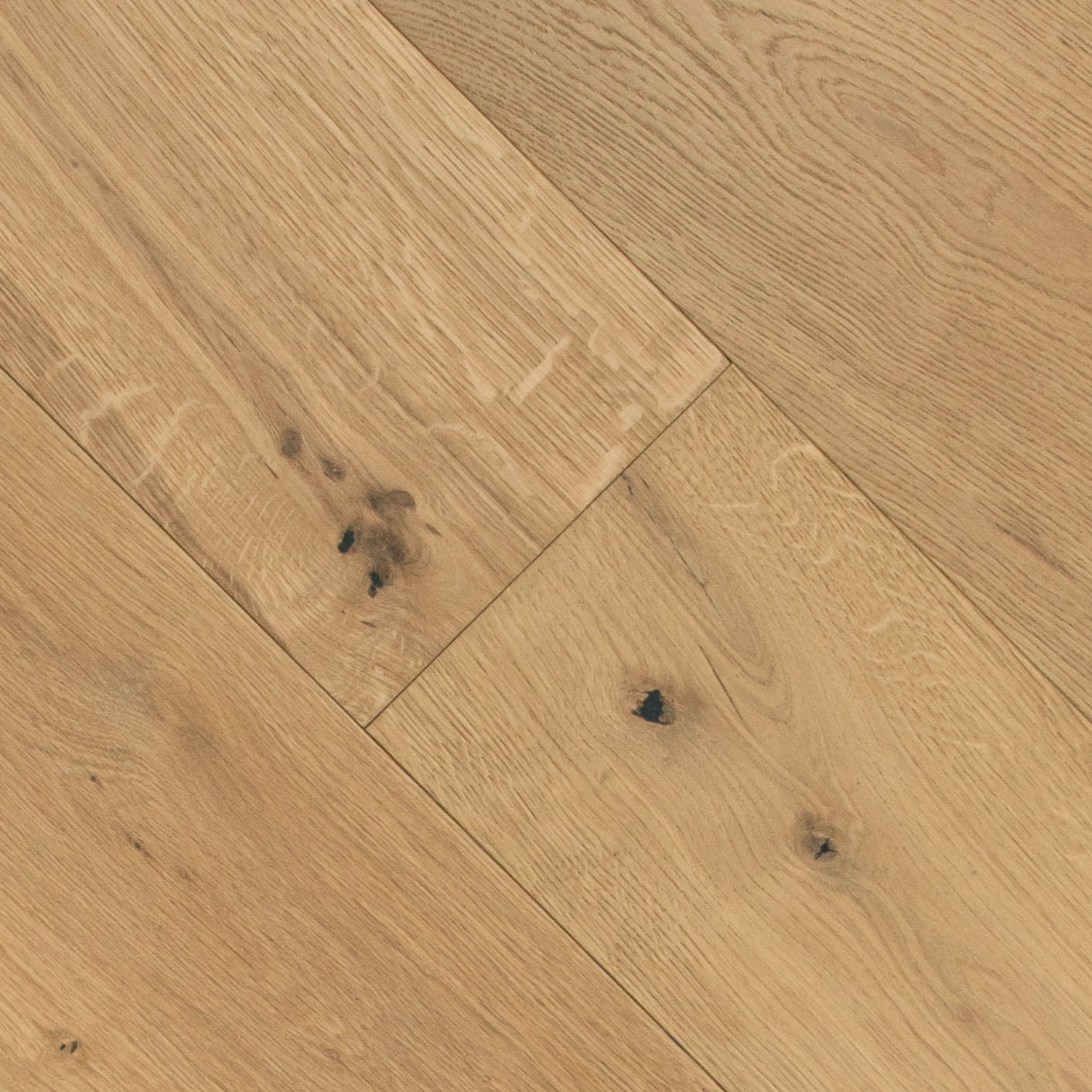 No. 22 Engineered Wood Flooring in warm honey brown and beige with matte wire brush finish from Engineered Hardwood Flooring (& trims) collection