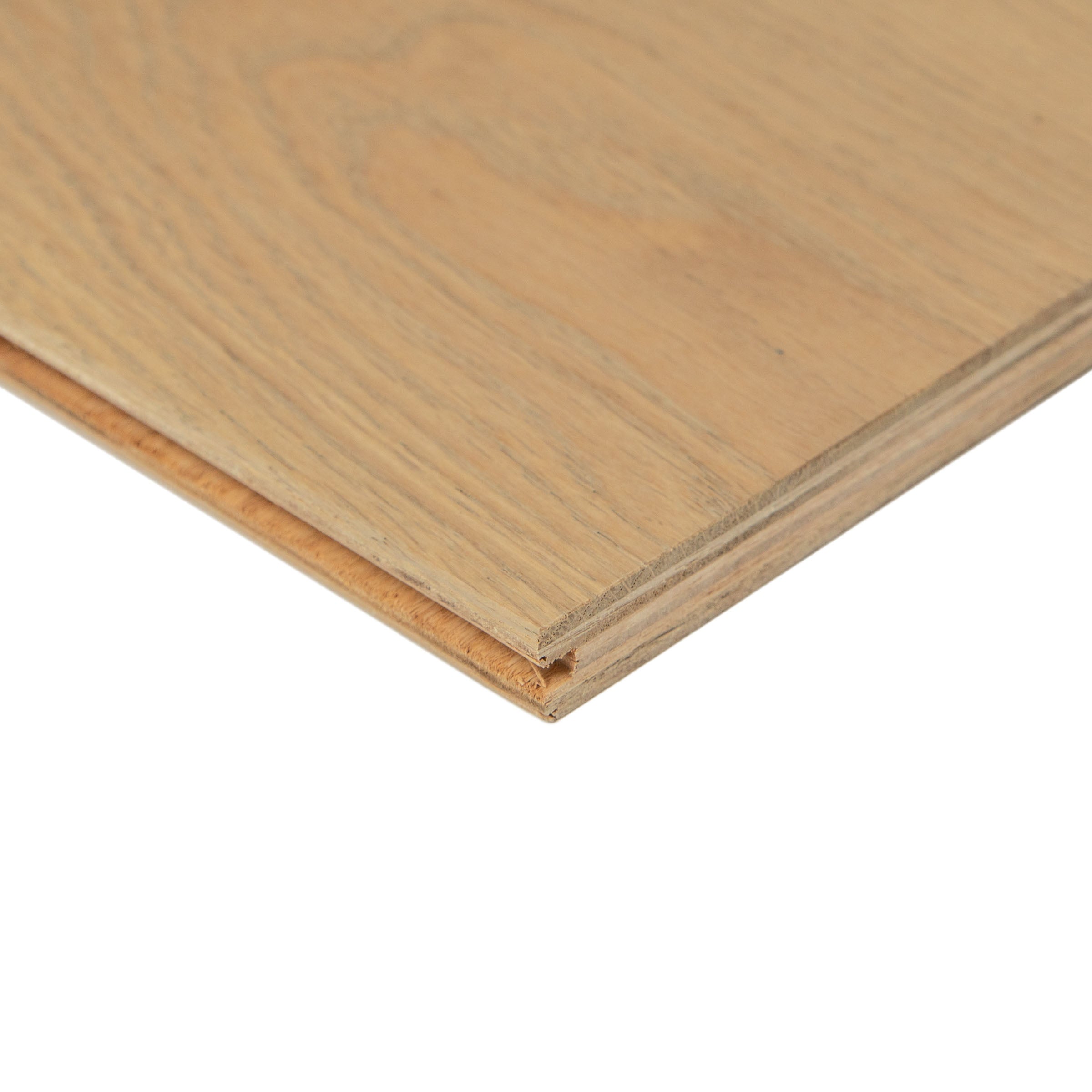 No. 4 Engineered Wood Flooring Sample from SAMPLES ONLY collection, showcasing oak grain and layered wood construction.