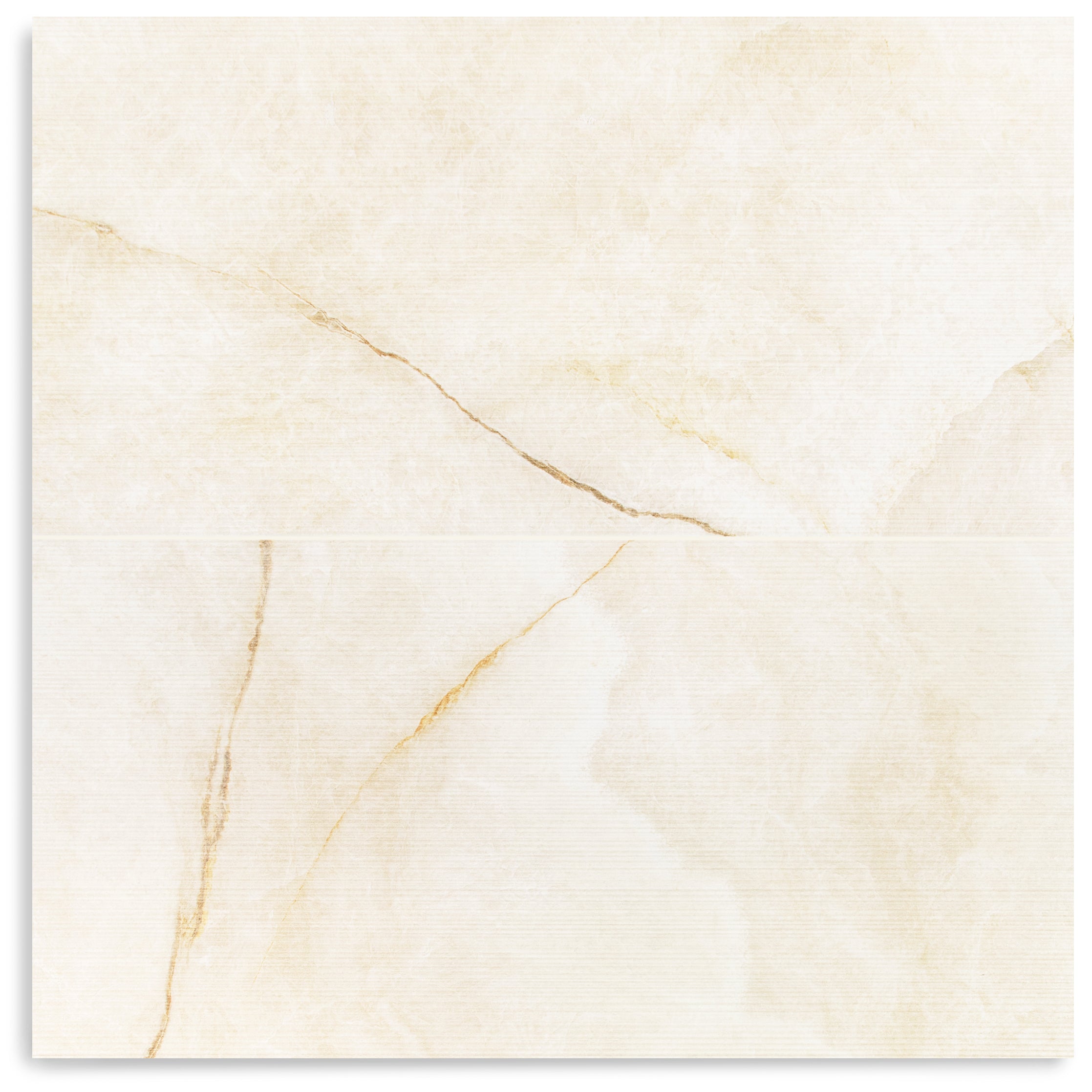 Nuvola Gold Deco 24x48 Marble Look Porcelain Tile in gold, brown, and beige tones from Reno Source Large Format Tiles collection