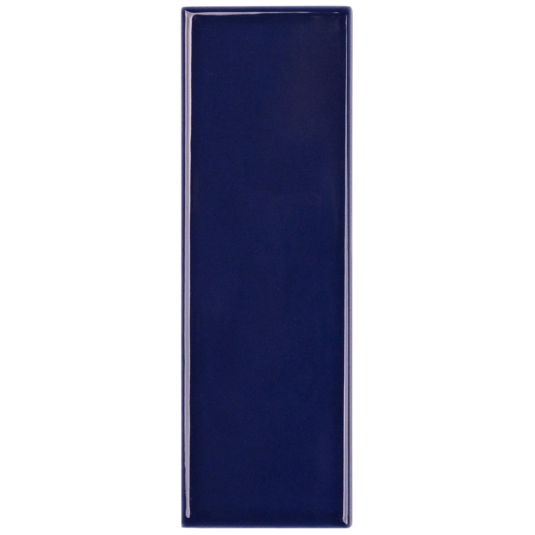 Ocean 2x6 Gloss Porcelain Tile Sample in deep blue from Porcelain collection, SAMPLES ONLY, globally sourced quality.