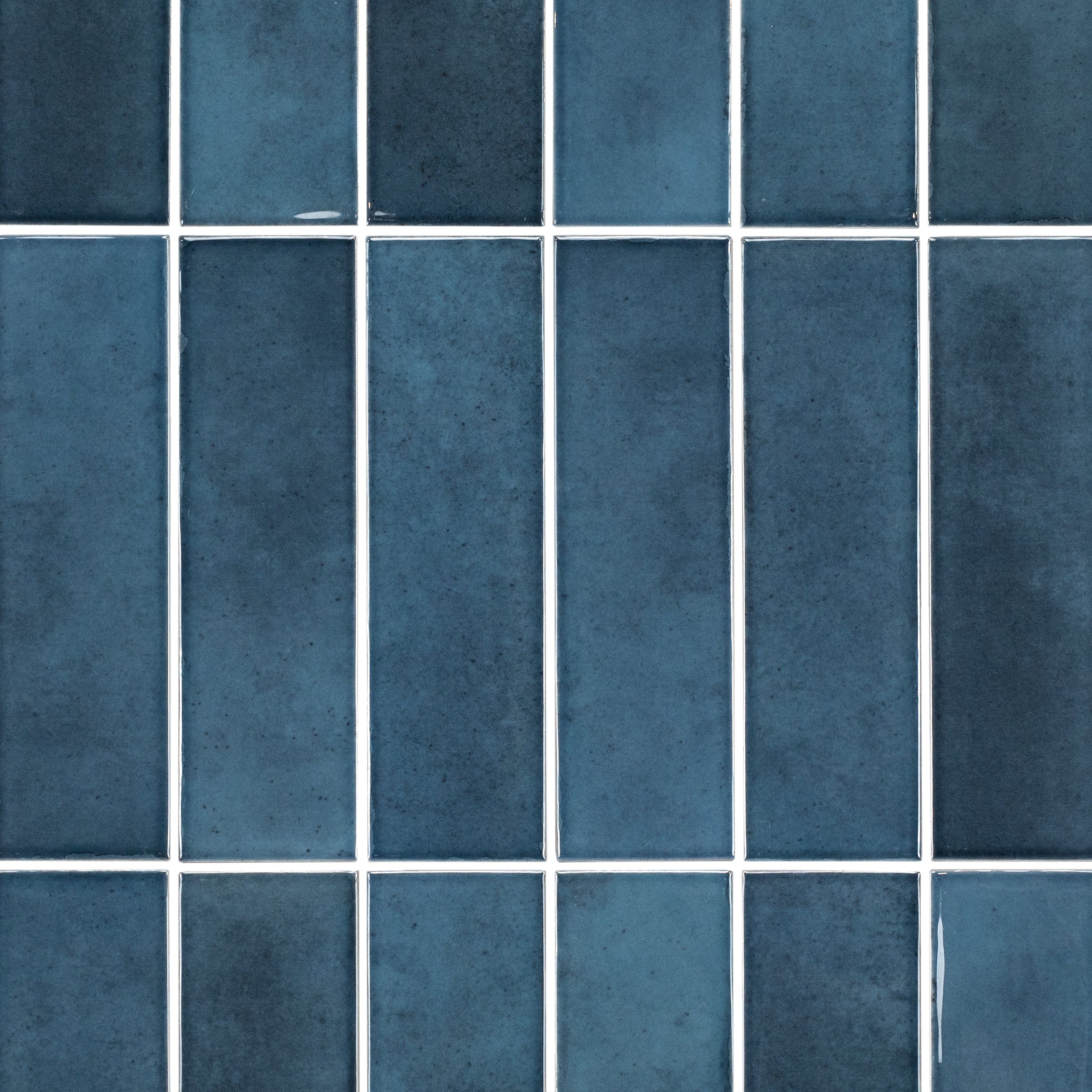 Shallow Glossy Porcelain Tile in blue striped pattern from Small Format Tiles, Porcelain, New Arrivals, GREY collections