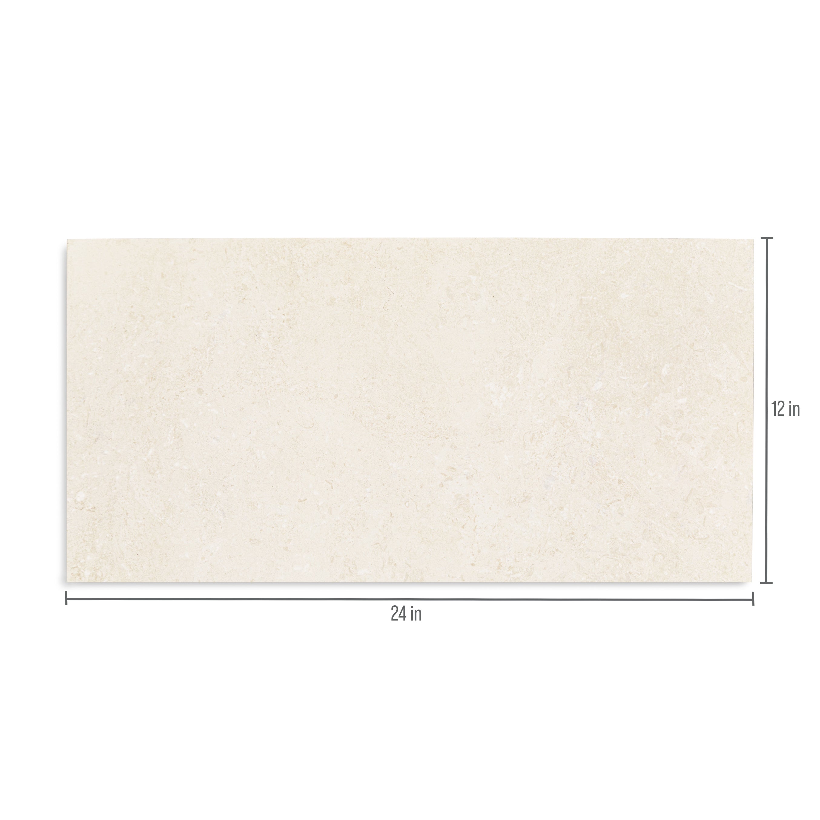 Cream Limestone Look 3D Matte Porcelain Tile in warm beige tone from Stone Editions Porcelain Tile at Reno Source