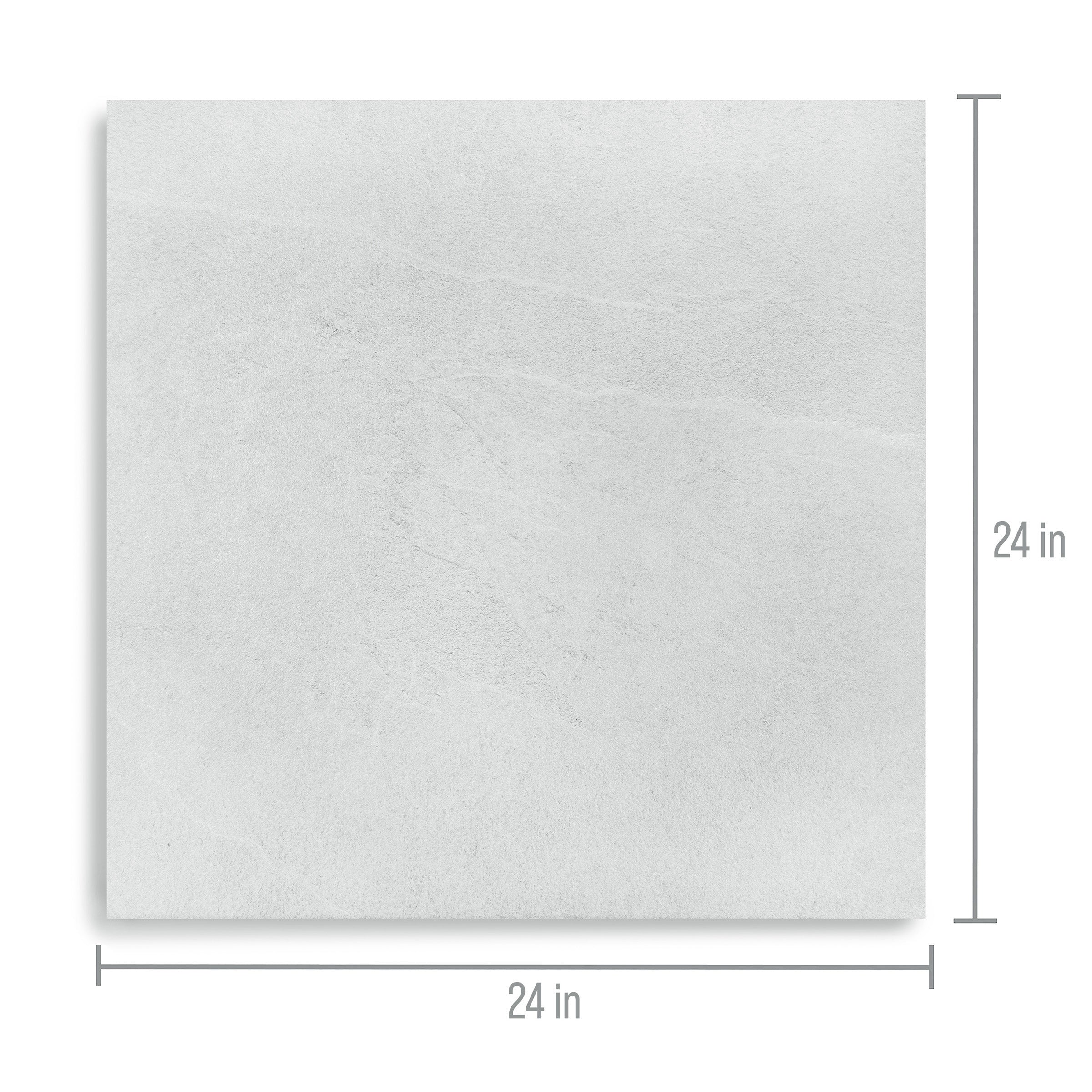 Pearl Slate Look Porcelain Tile in soft cool gray with matte finish and subtle natural veining from Stone Editions Large Format Tiles