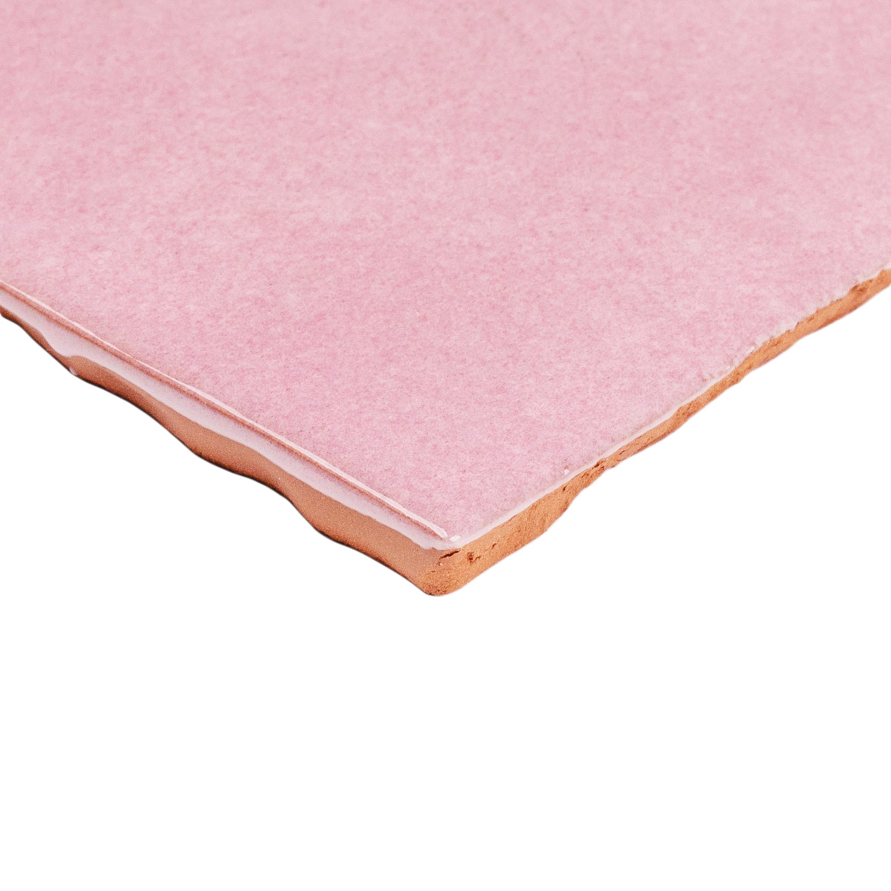 Rose Glossy Ceramic Tile in pink ceramic with a glossy finish from Small Format Tiles and Zel Glazed Ceramic Tiles collections