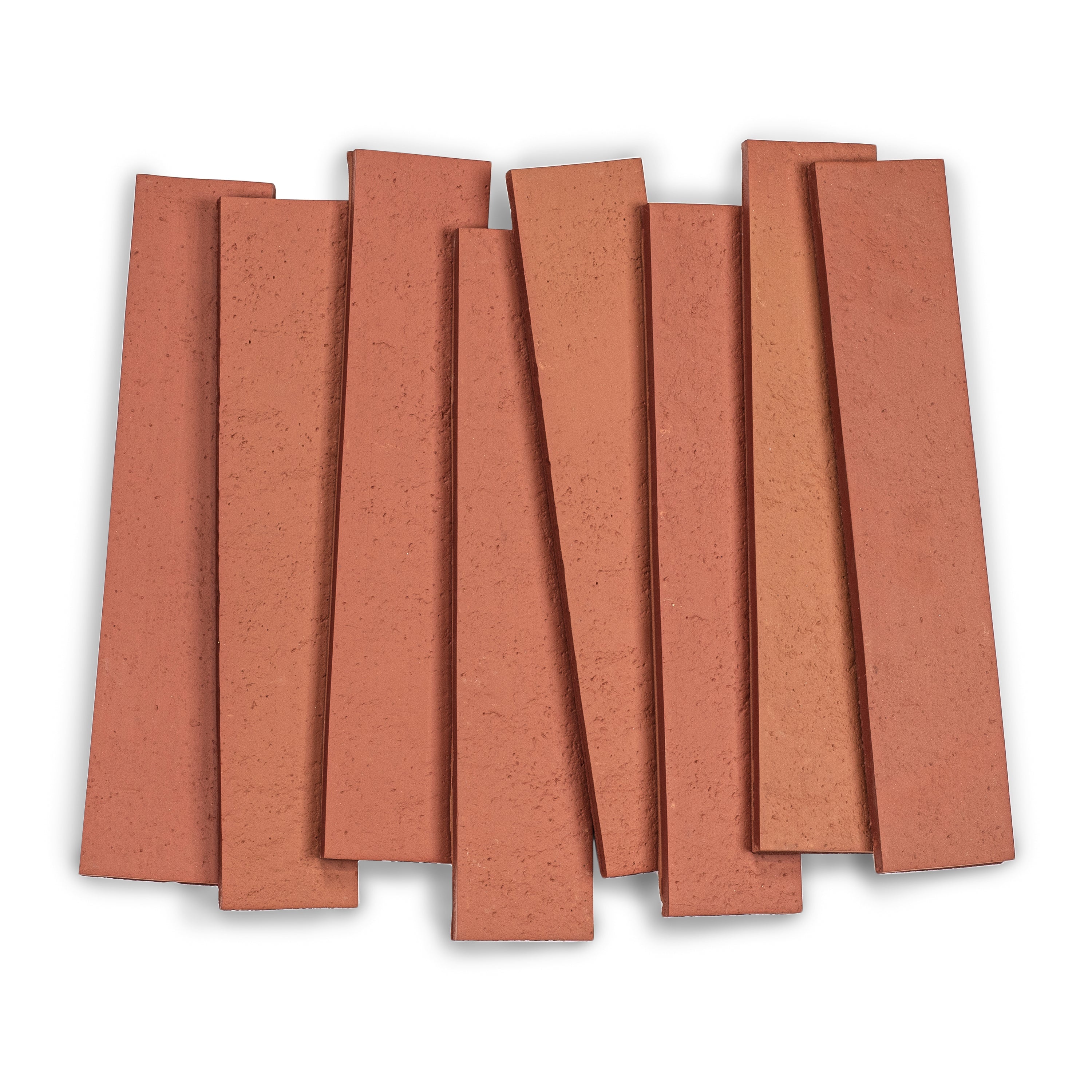 Rosso Textured Terracotta Tiles in brown and red ceramic with natural clay texture from Cotto Colors Terracotta Tile collection
