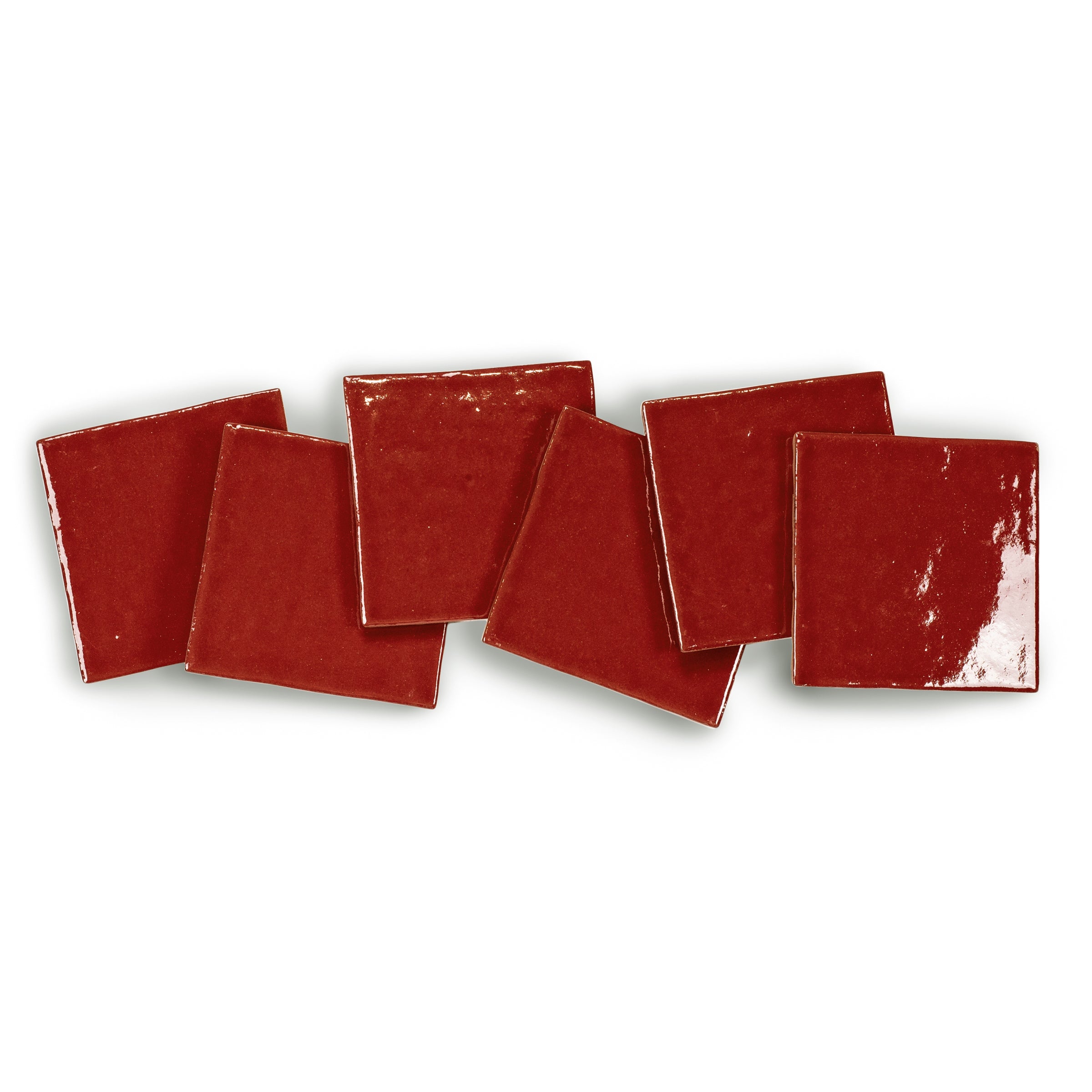 Ruby Glossy Ceramic Tile in deep red ceramic with glossy finish from Small Format Tiles and Zel Glazed Ceramic Tiles collections