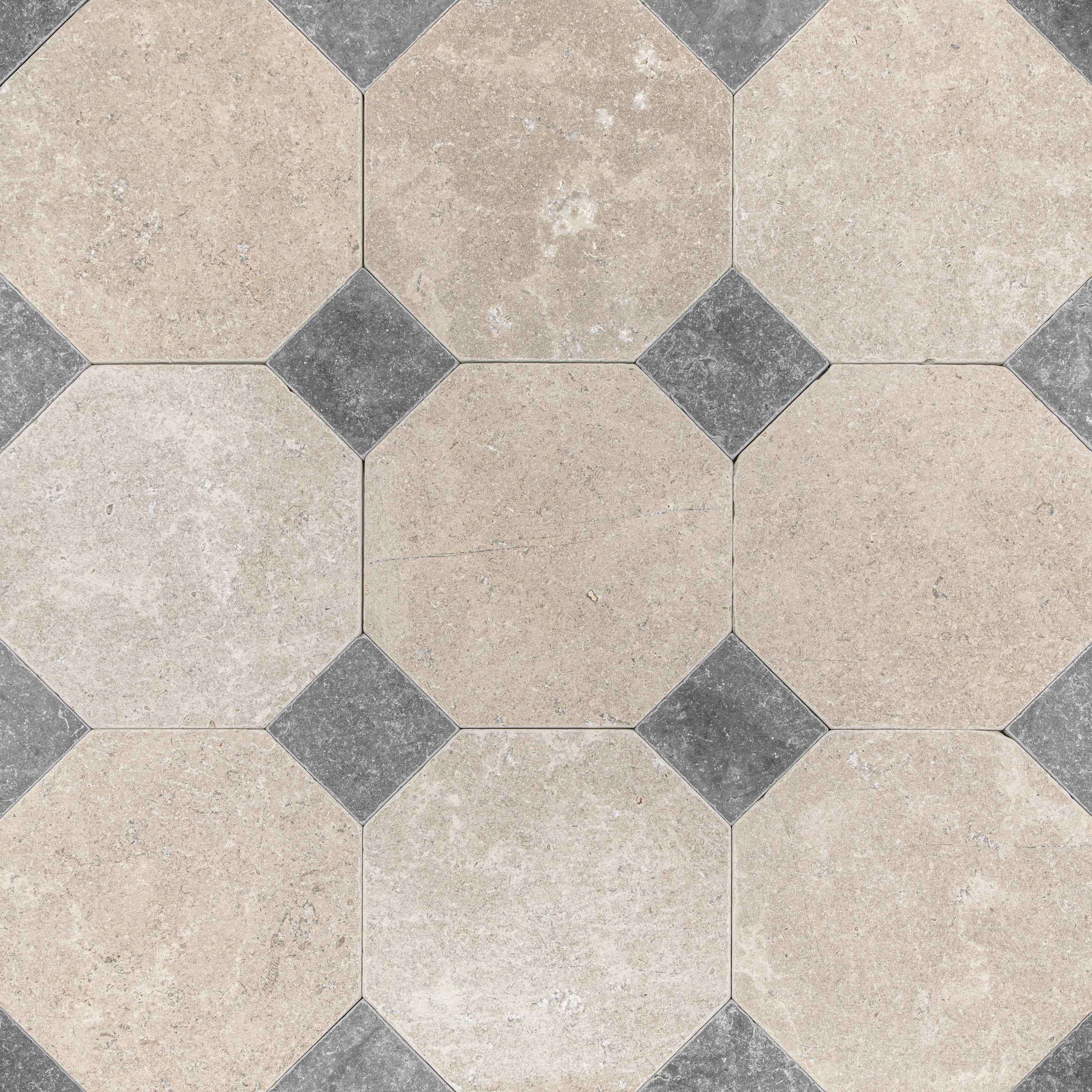 Tumbled Limestone Octagon Tiles