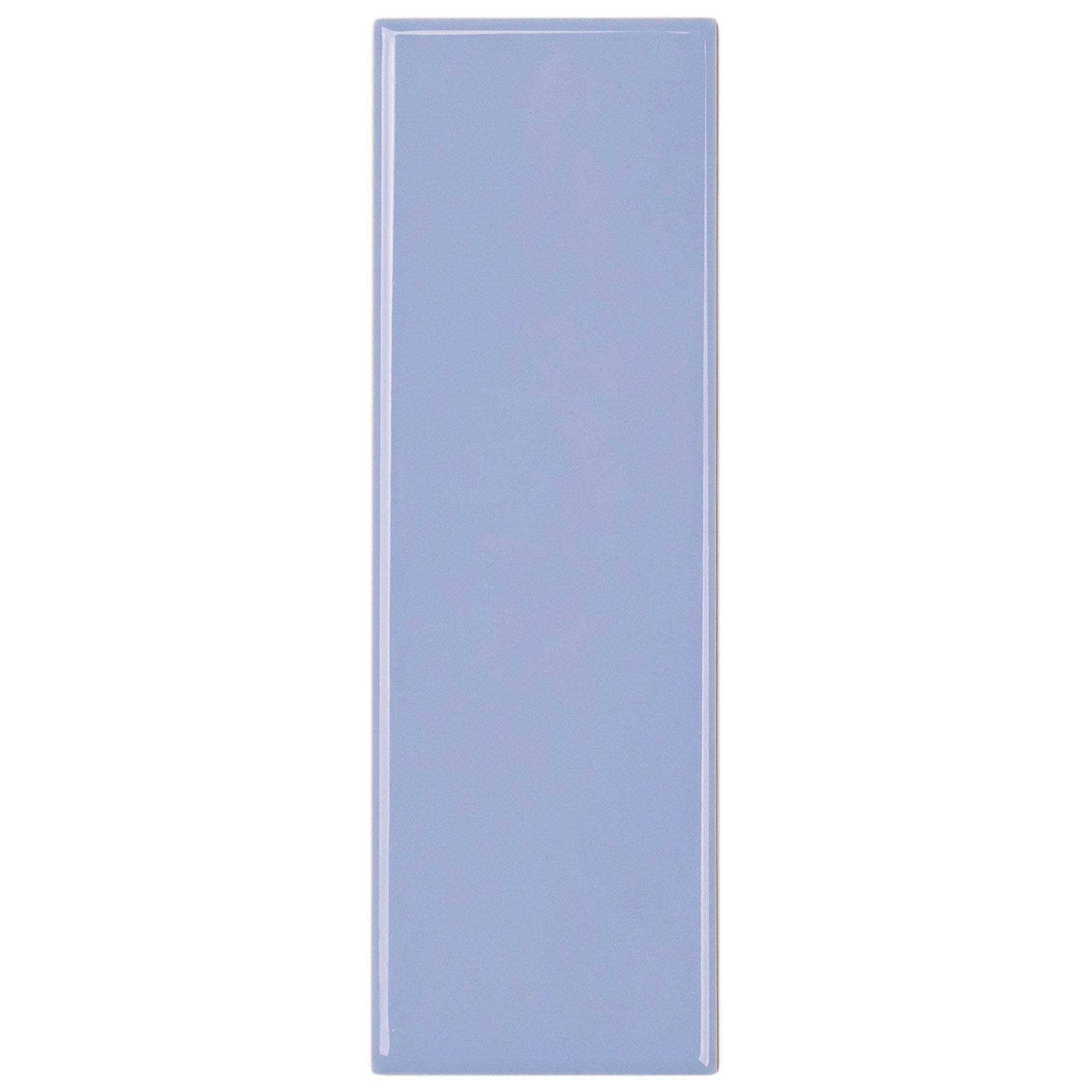Sky 2x6 Gloss Porcelain Tile Sample in soft blue, Porcelain collection, SAMPLES ONLY, globally sourced style.