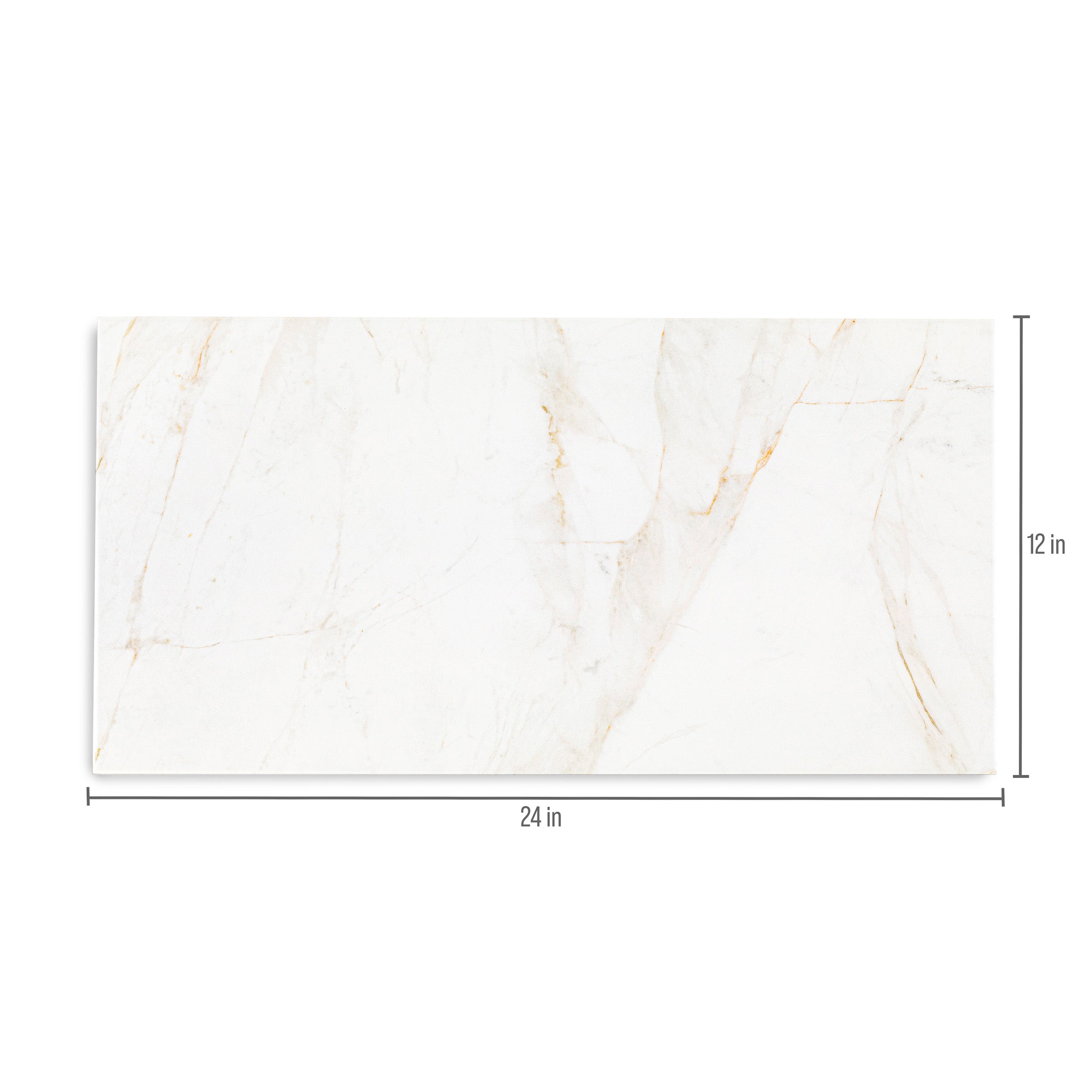 Spider Gold Matte Marble Look Porcelain Tile with warm gold and beige veining on white from Large Format Tiles at Reno Source