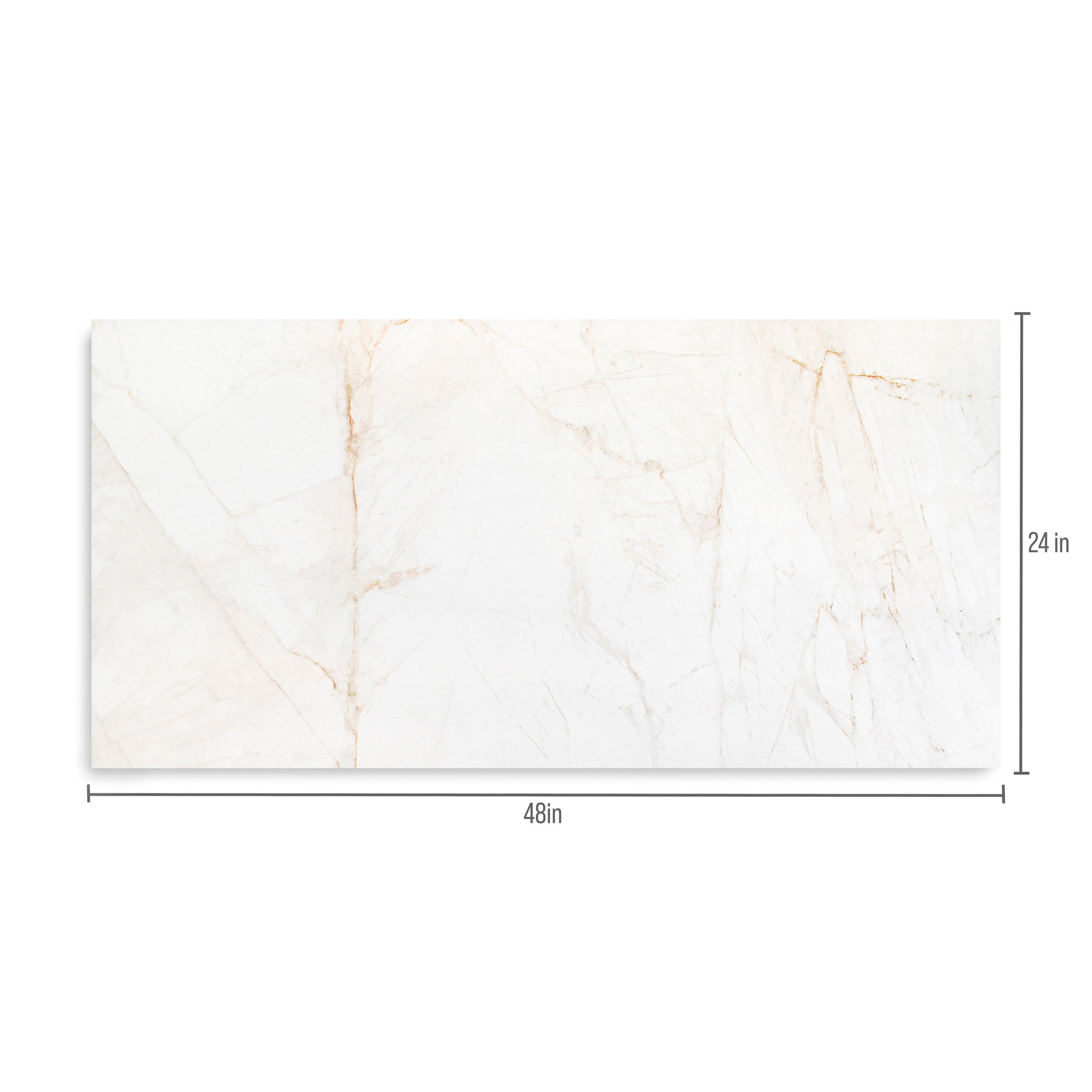 Spider Gold Matte Marble Look Porcelain Tile with warm gold and beige veining on white from Large Format Tiles at Reno Source