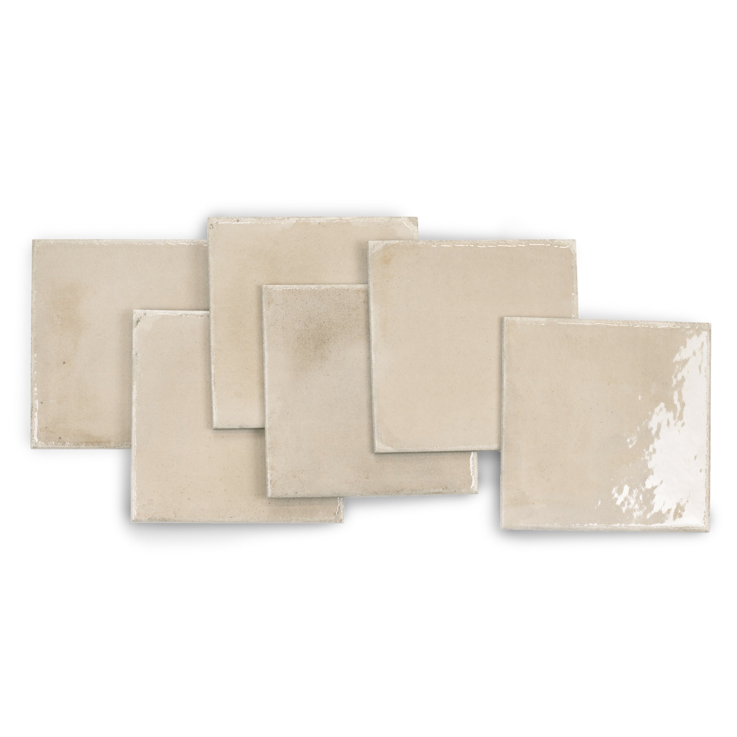 Sand Gloss Porcelain Tile in soft beige with a luminous glazed finish from Small Format Tiles and Artifacts Porcelain Tile collections