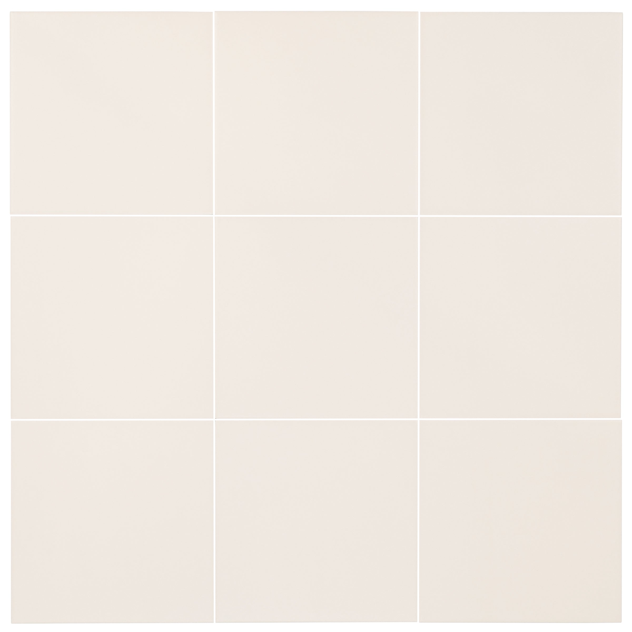 Colorblock Porcelain Tile in matte sand tone with clean 3x3 grid from Small Format Tiles New Arrivals Porcelain collection