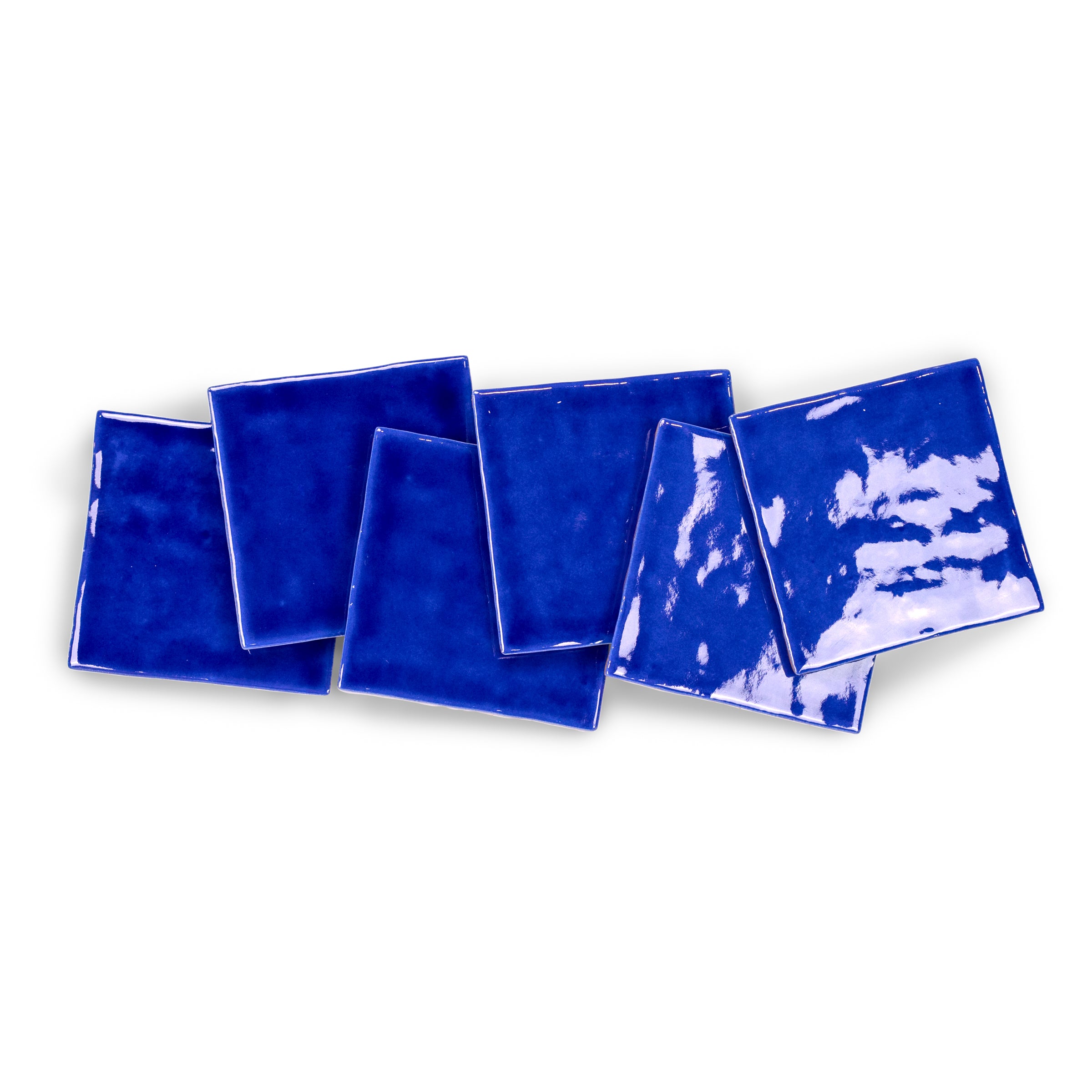 Sapphire Glossy Ceramic Tile in blue with a glossy finish from Small Format Tiles and Zel Glazed Ceramic Tiles collections