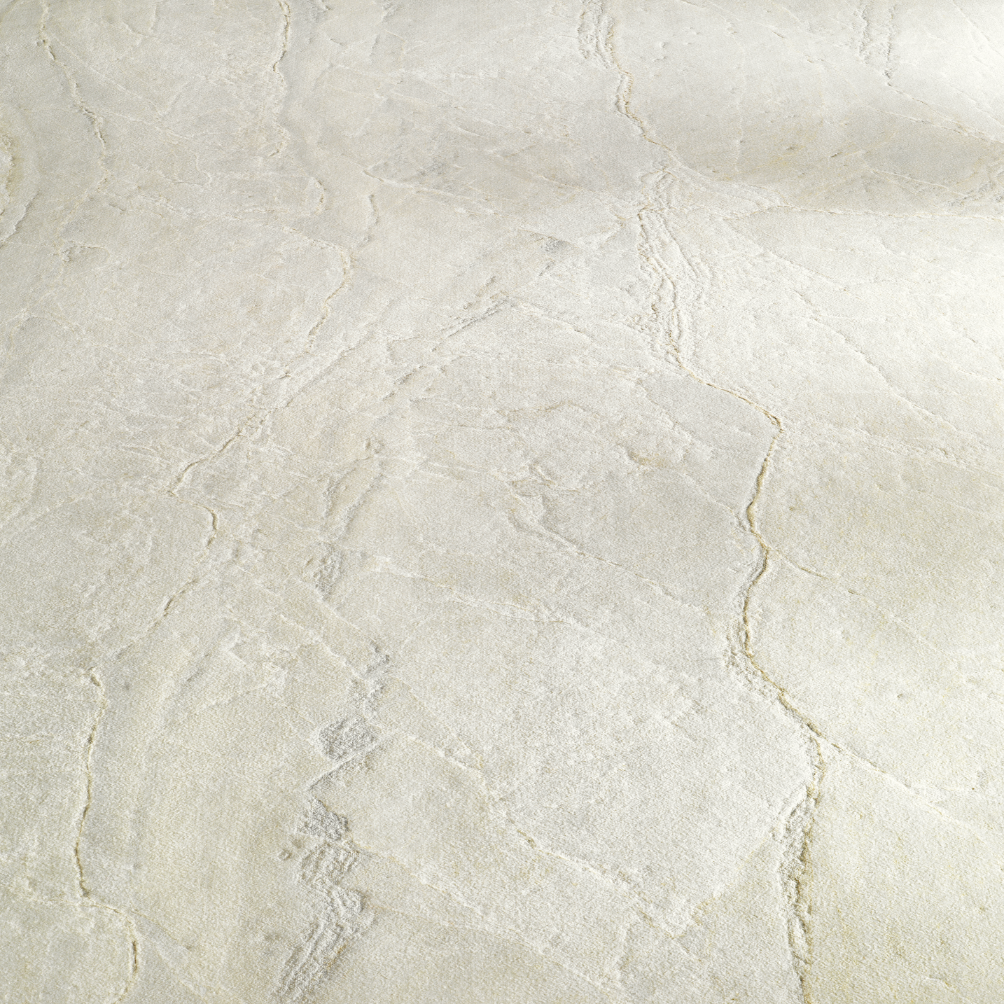 Light cream ceramic tile surface with subtle textured veining and natural stone-inspired patterns under soft lighting