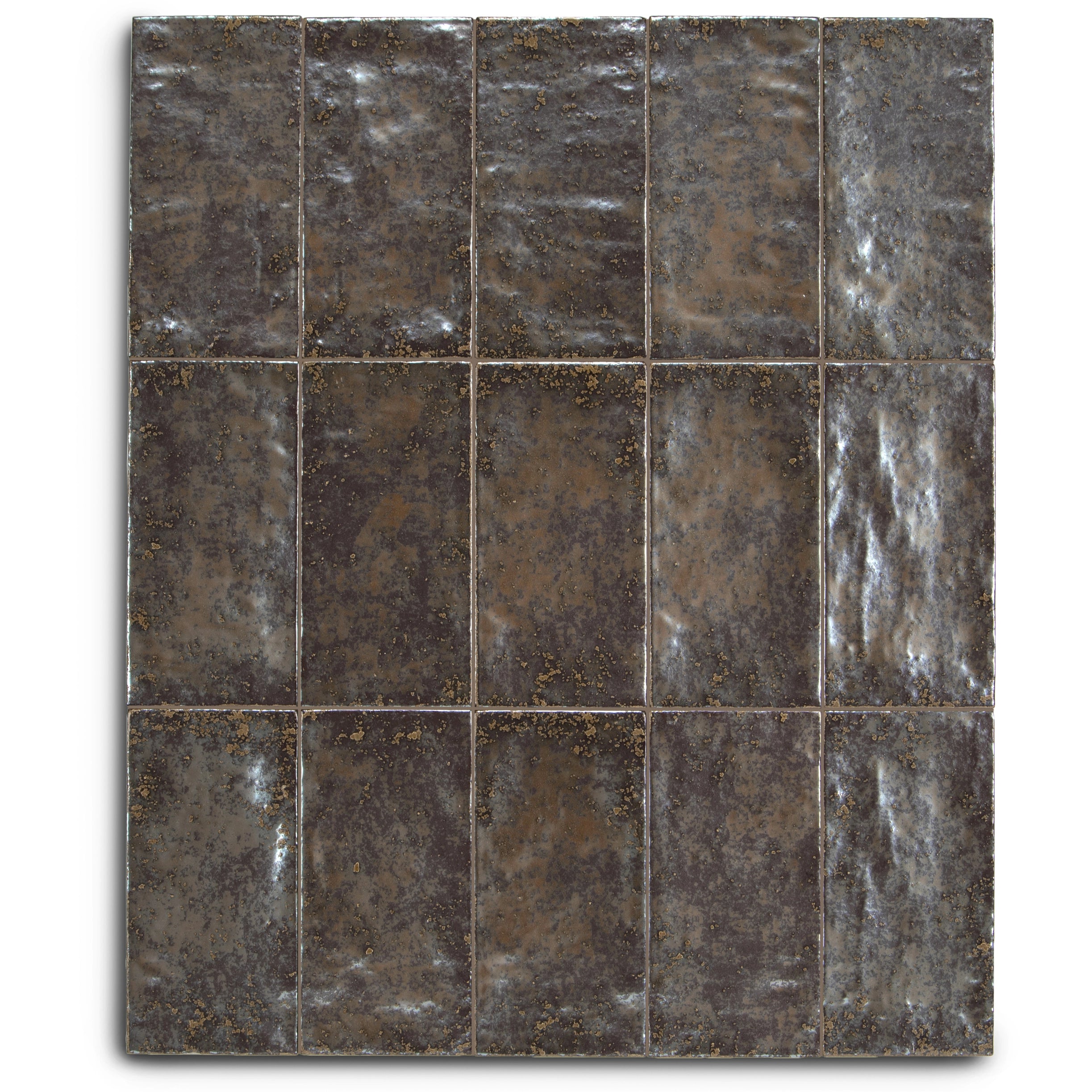 Sienna Matte Porcelain Tile in bronze and silver shades featuring small format porcelain tiles from New Arrivals Porcelain GREY collections