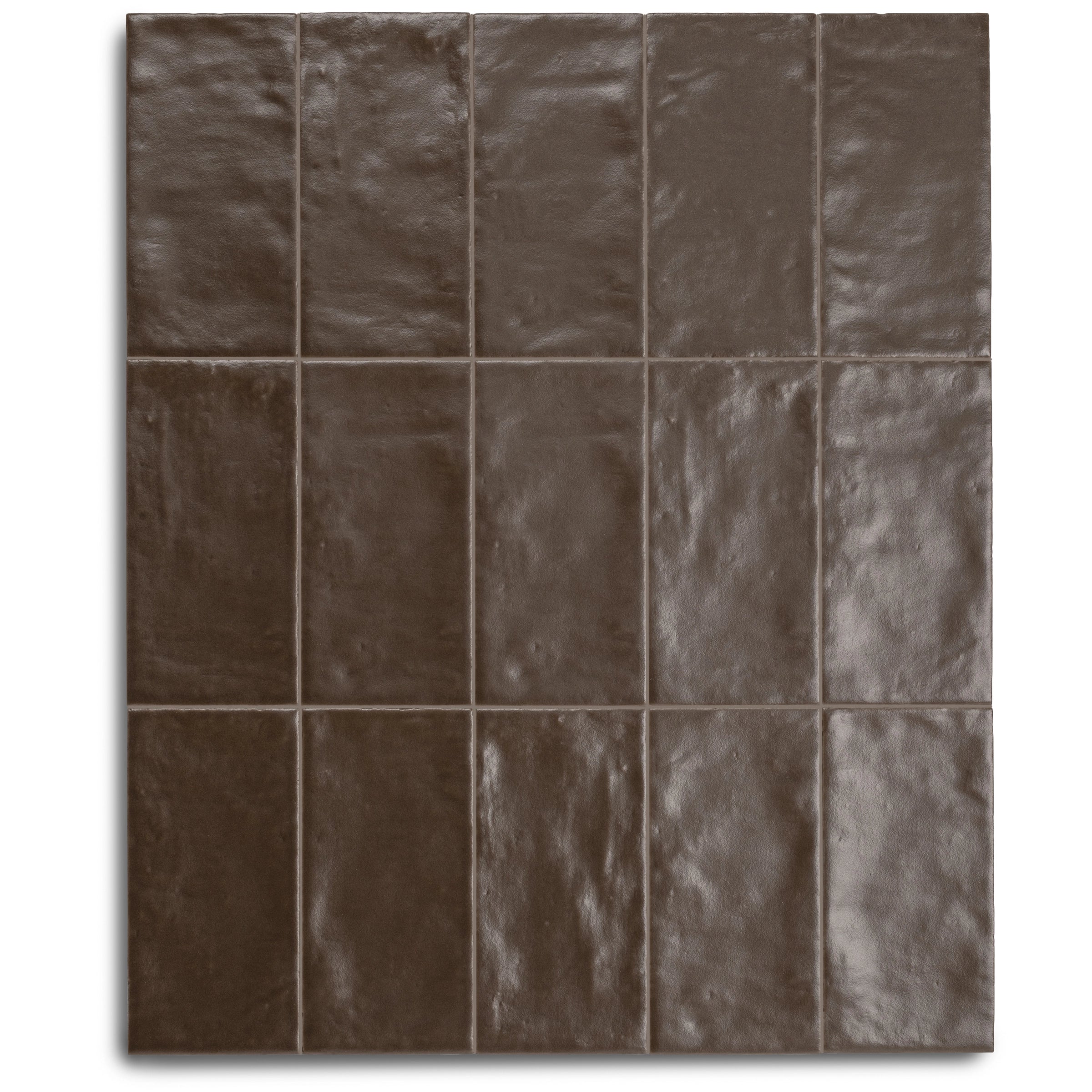 Sienna Matte Porcelain Tile in deep brown tones showcasing small format porcelain tiles from New Arrivals and Porcelain collections