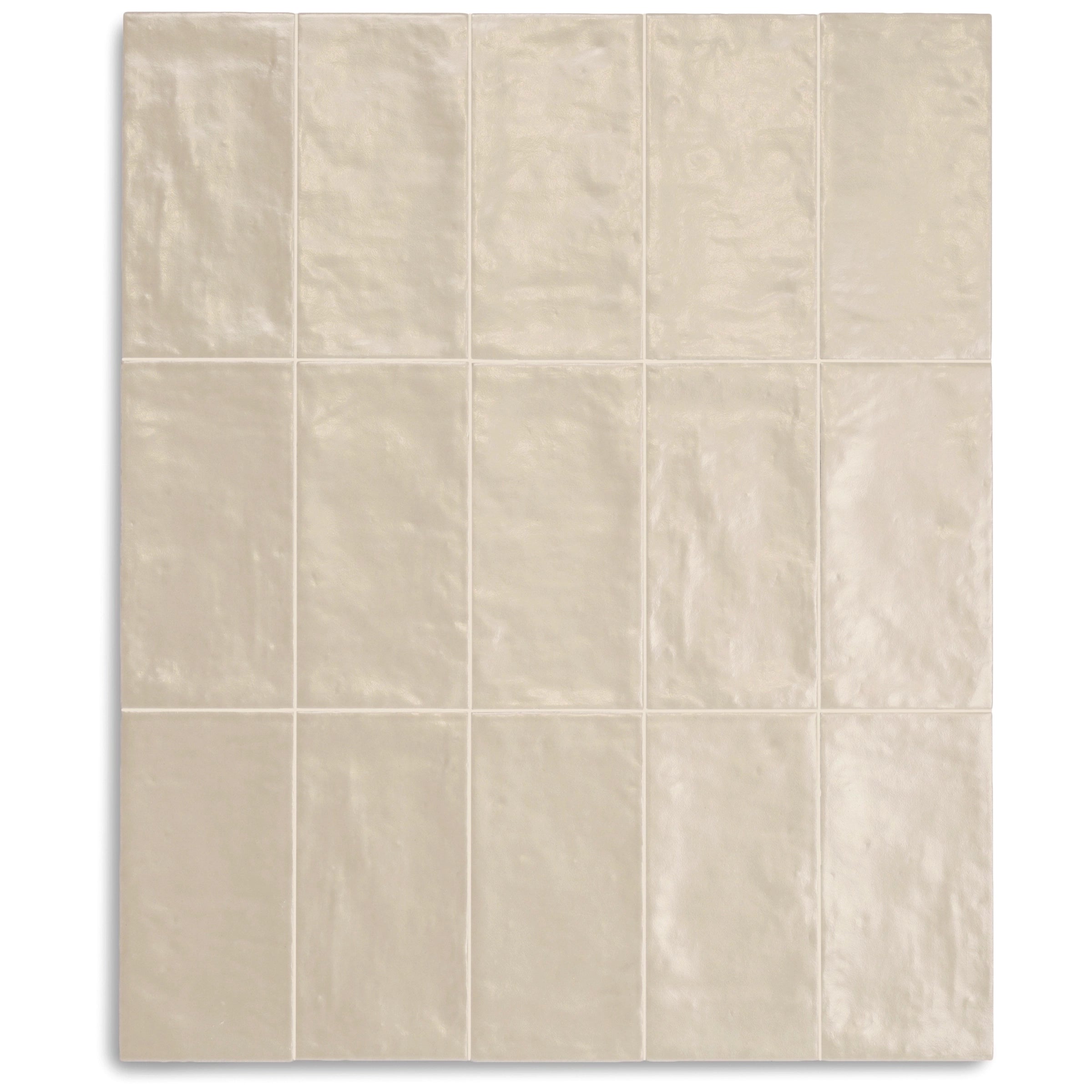 Sienna Matte Porcelain Tile in beige and white shades showing small format porcelain tiles from New Arrivals and Porcelain collections