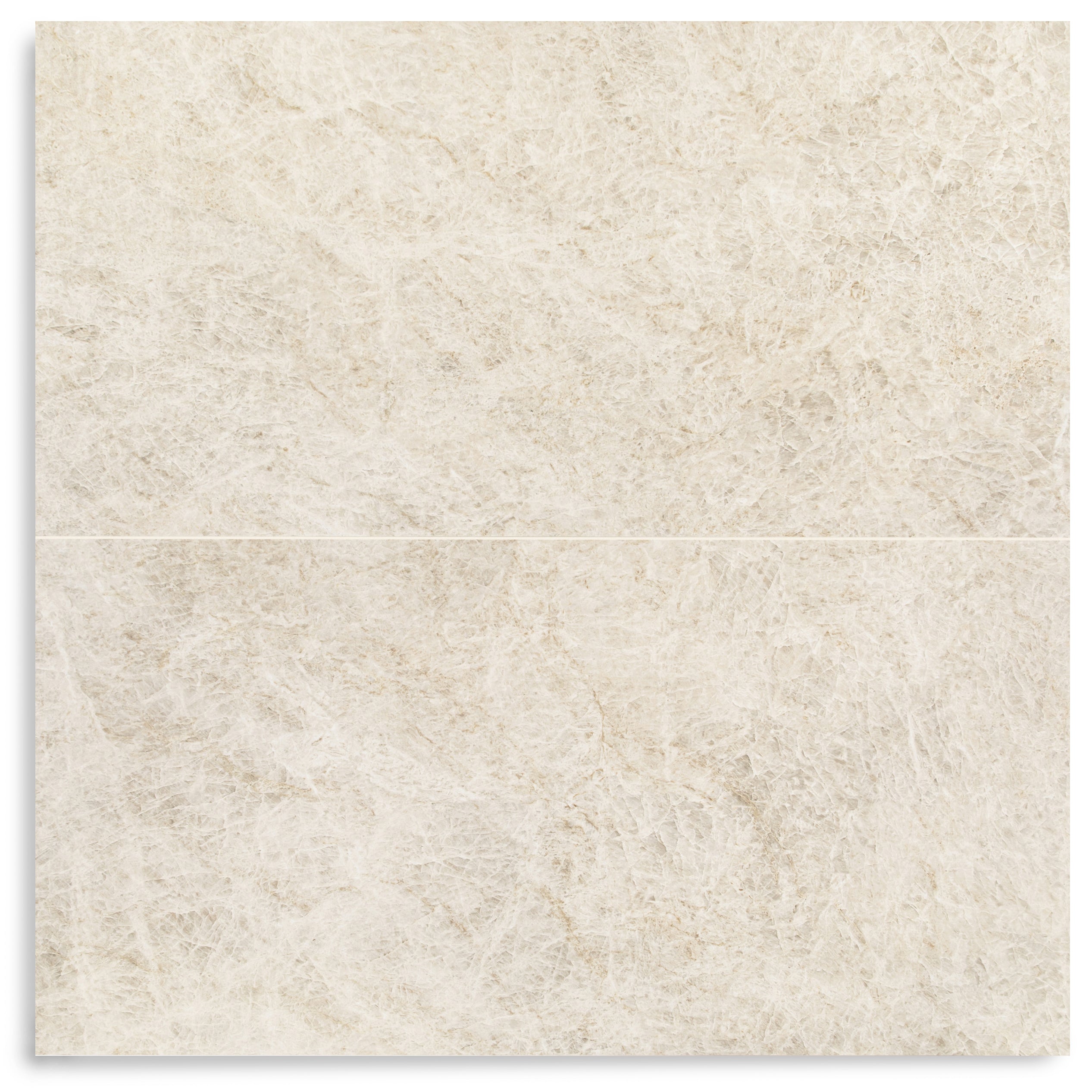 Taj Matte Marble Look Porcelain Tile in beige with delicate sandy beige and golden tan veining from Large Format Tiles collection