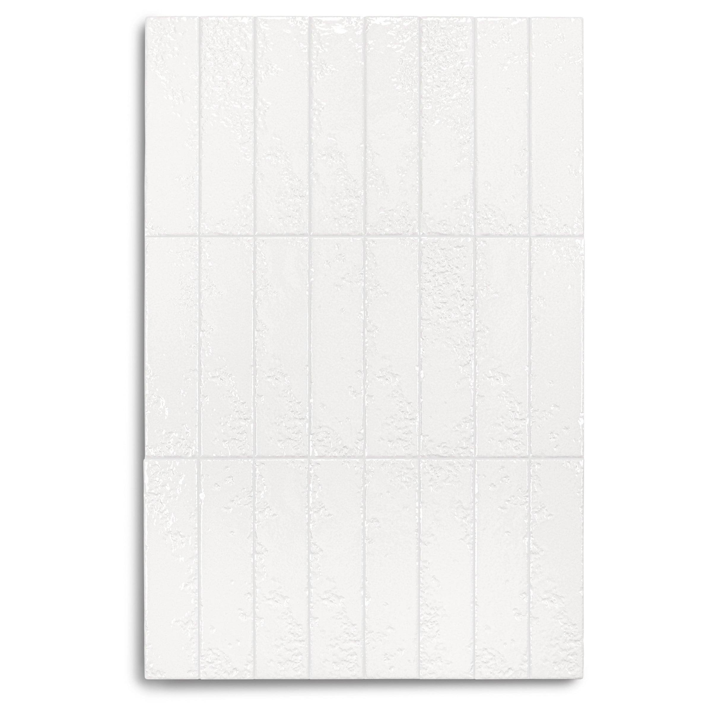 Tapia Glossy Ceramic Tile in off-white shade with textured surface from Small Format Tiles New Arrivals Ceramic collection
