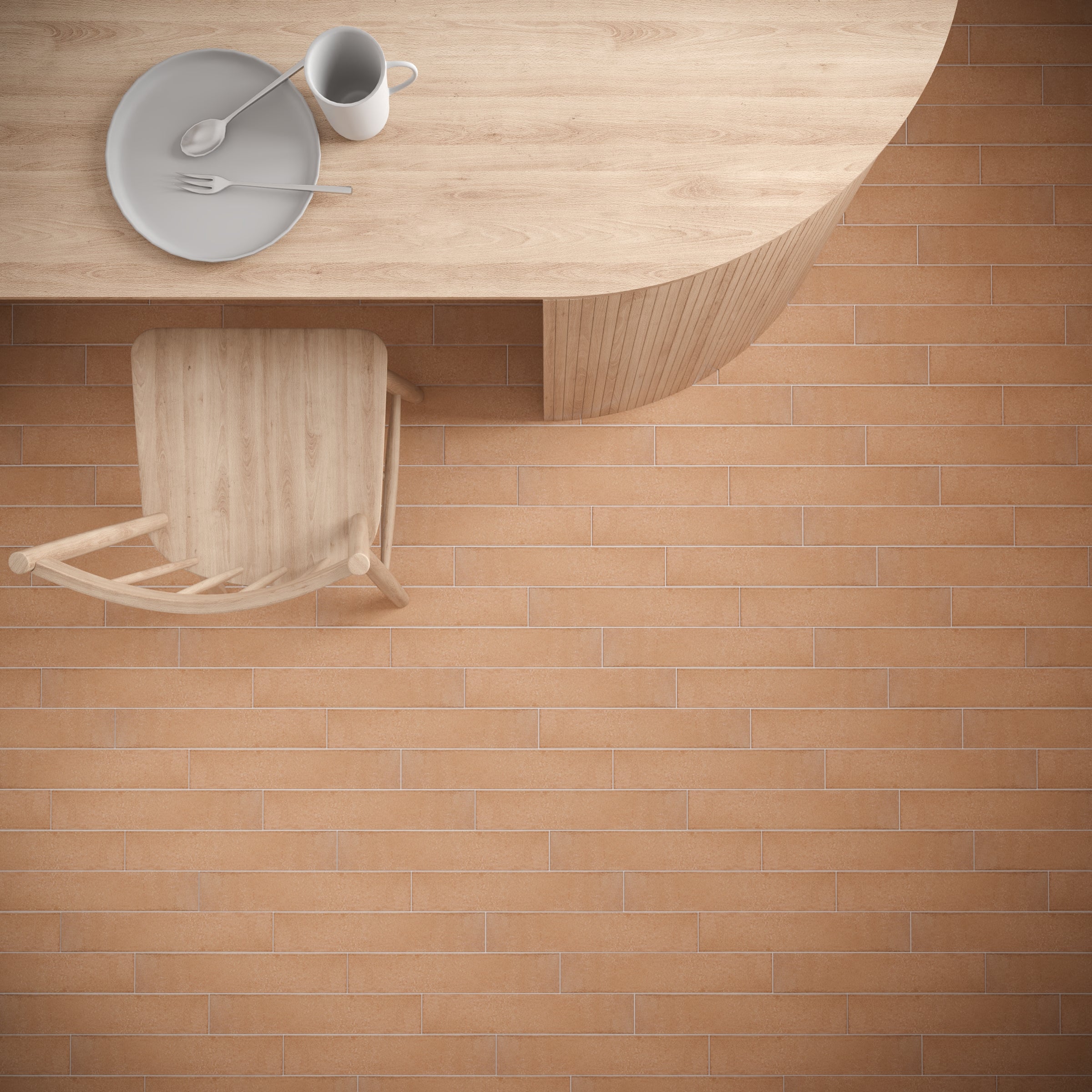 Terra Matte Porcelain Tile in beige small format with matte finish from Claytone Porcelain Tile and Small Format Tiles collections