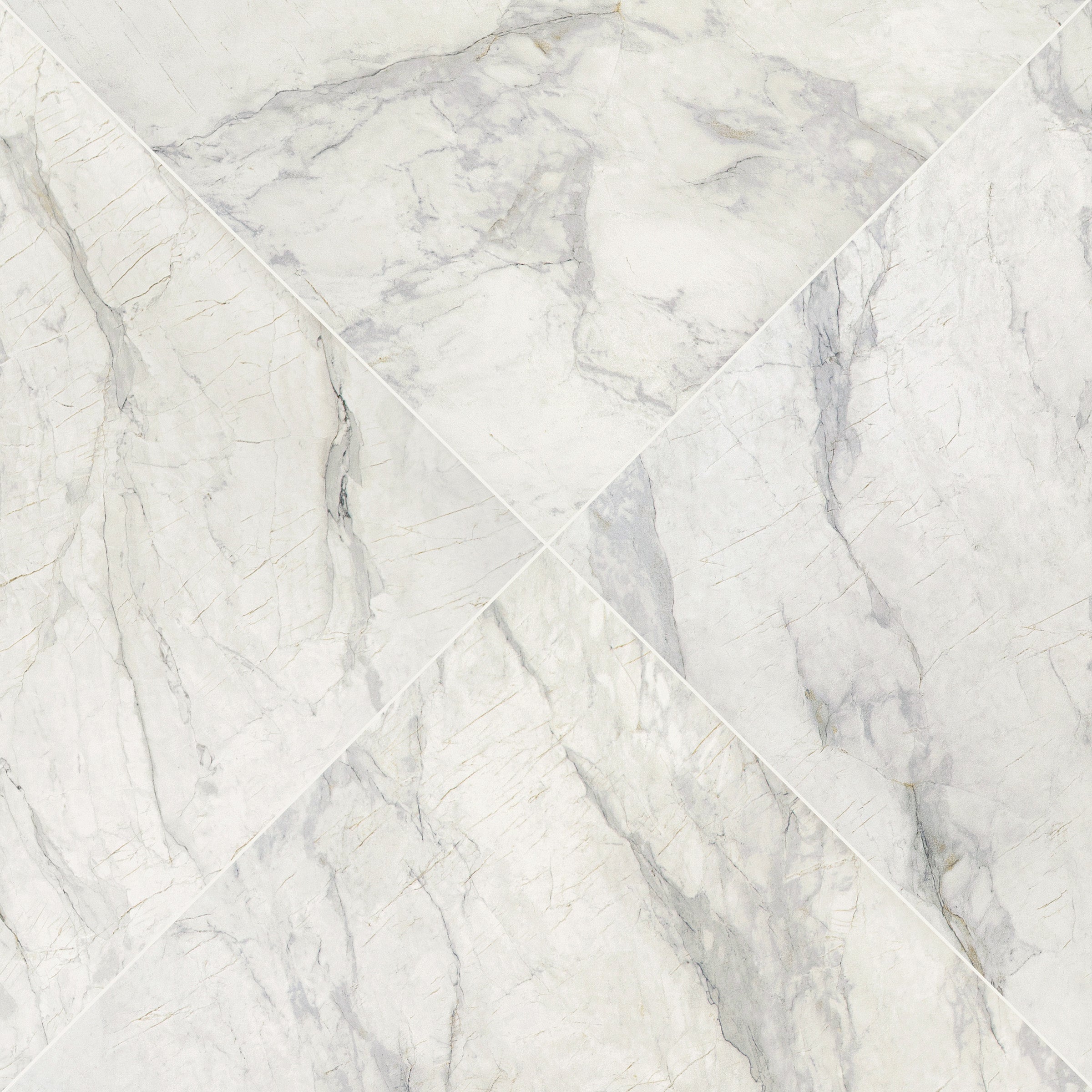 Van Gogh 3D Marble Look Porcelain Tile with soft gray, blue, and white veining from Large Format Tiles collection