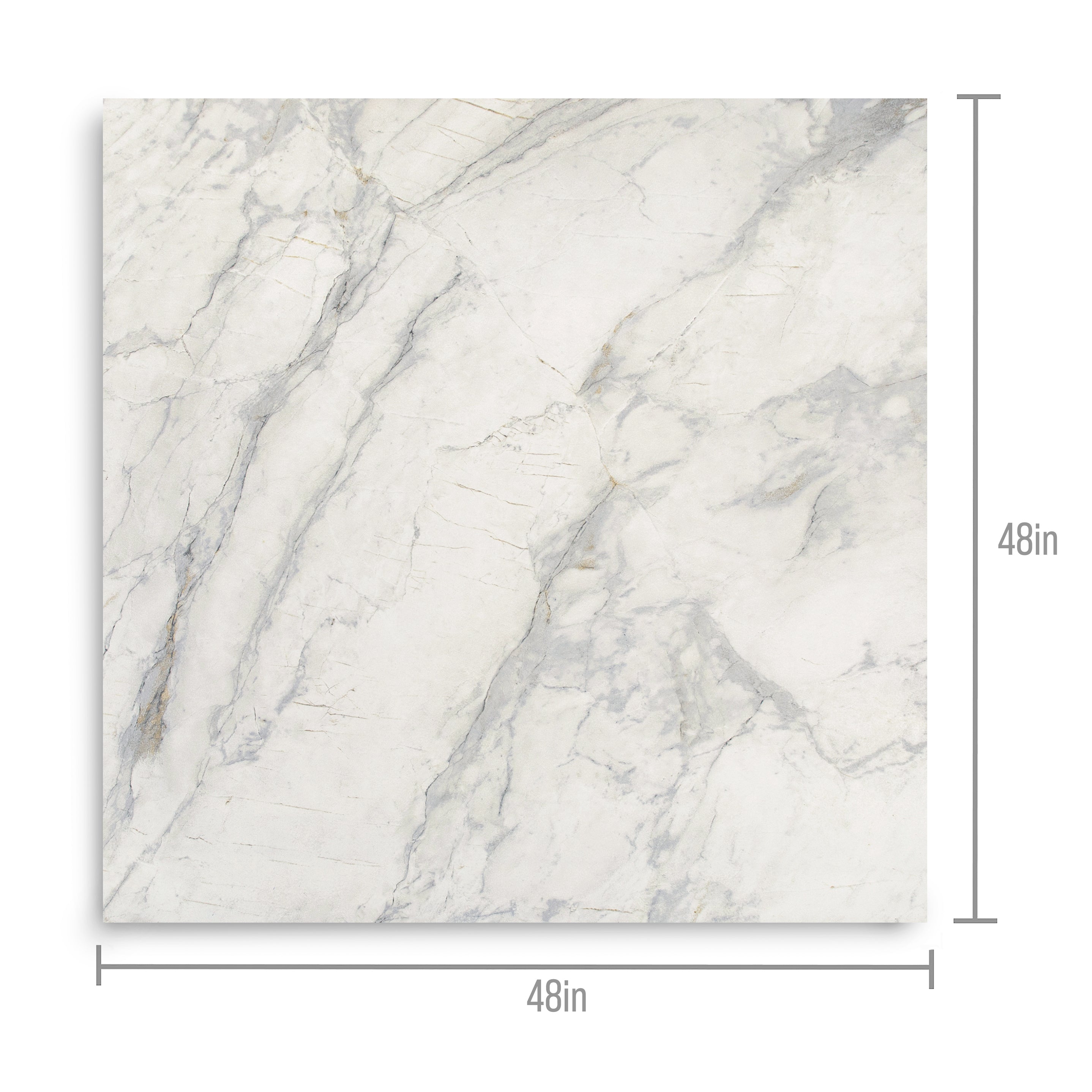 Van Gogh 3D Marble Look Porcelain Tile in gray, blue, and white with delicate veining from Large Format Tiles collection