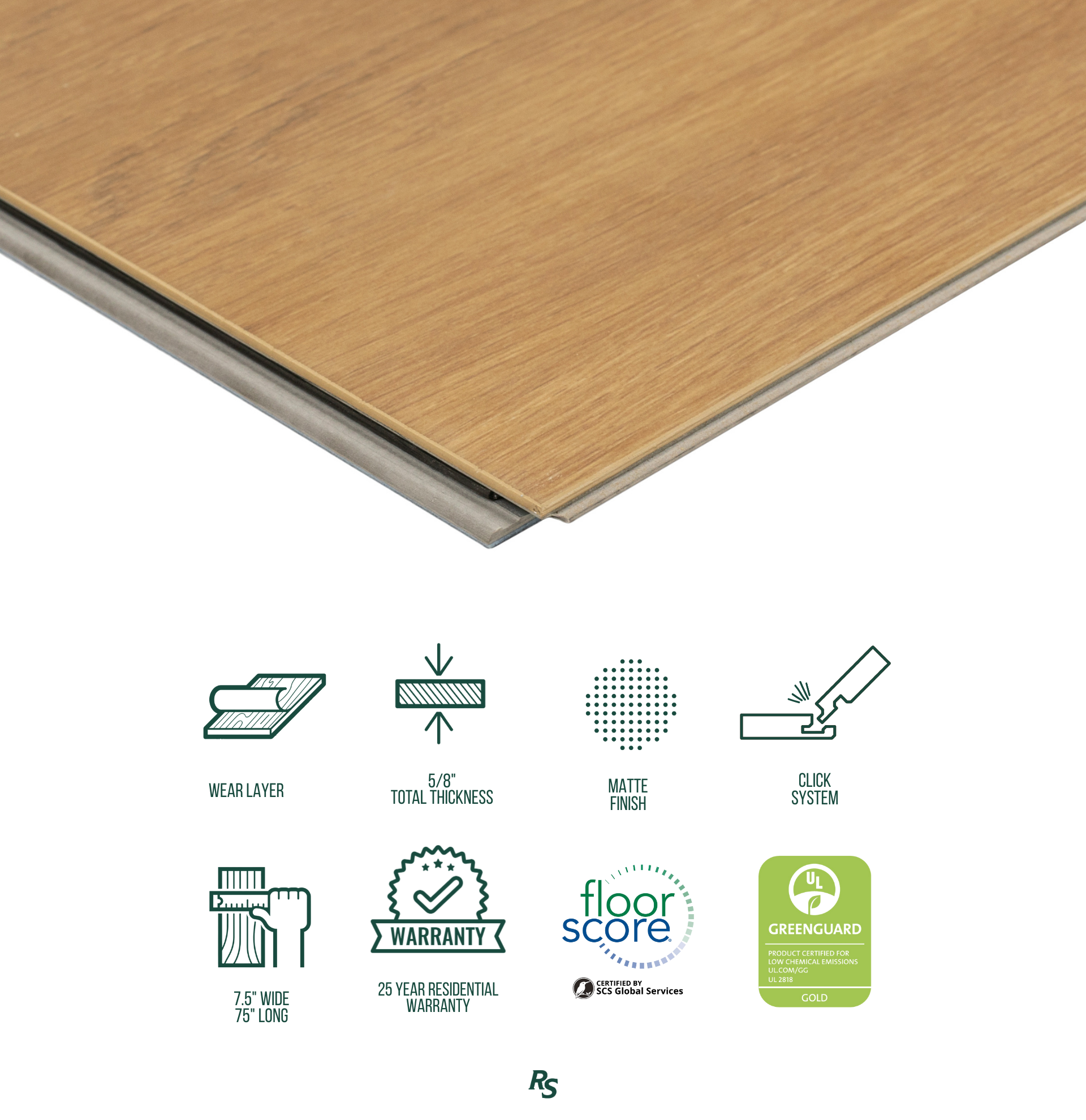 No. 13 9x60 Rigid Core Vinyl Flooring in brown and beige tones with a matte finish from Vinyl Floor New Arrivals at Reno Source