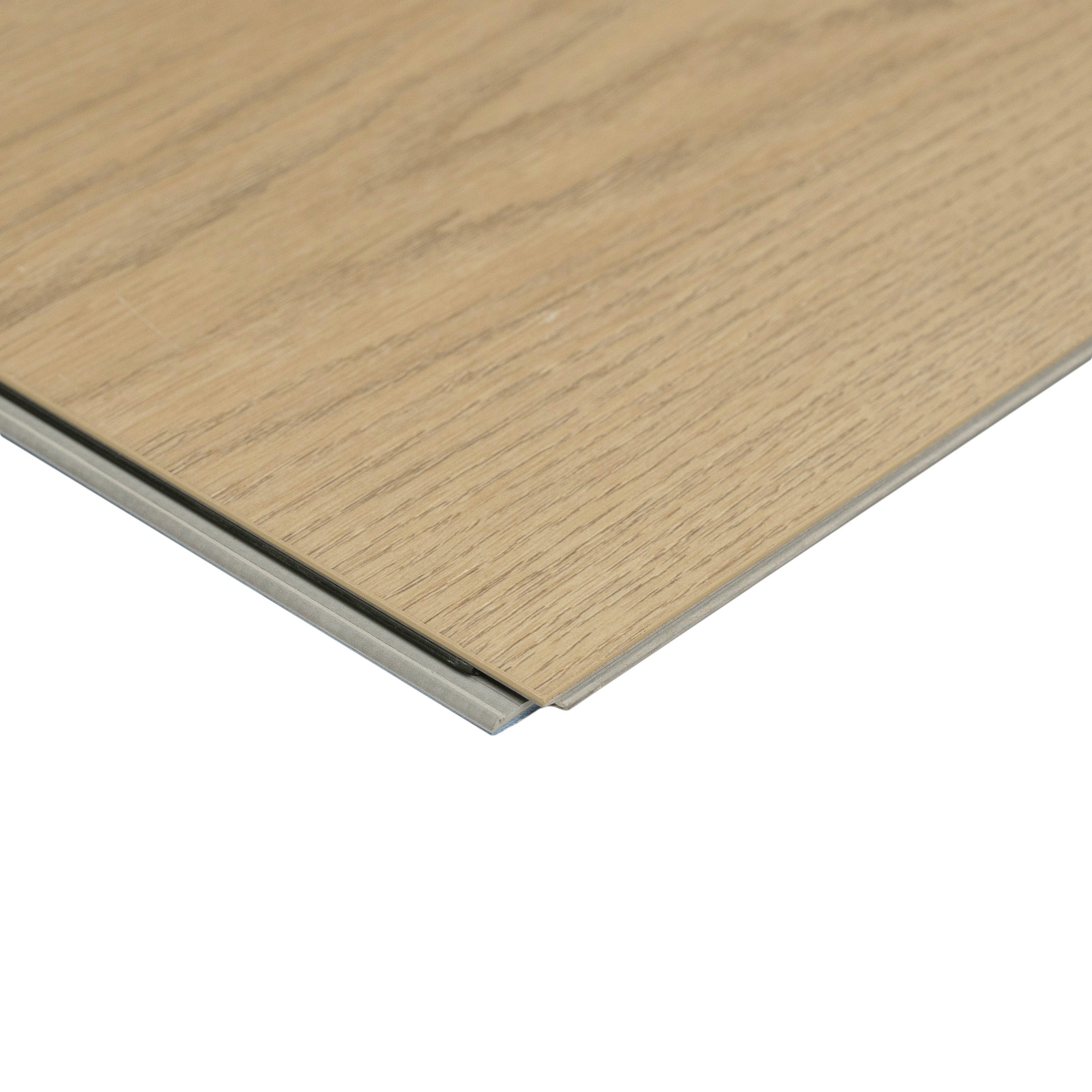 No. 7 Rigid Core Vinyl Flooring Sample in light wood finish from SAMPLES ONLY collection, globally sourced design.