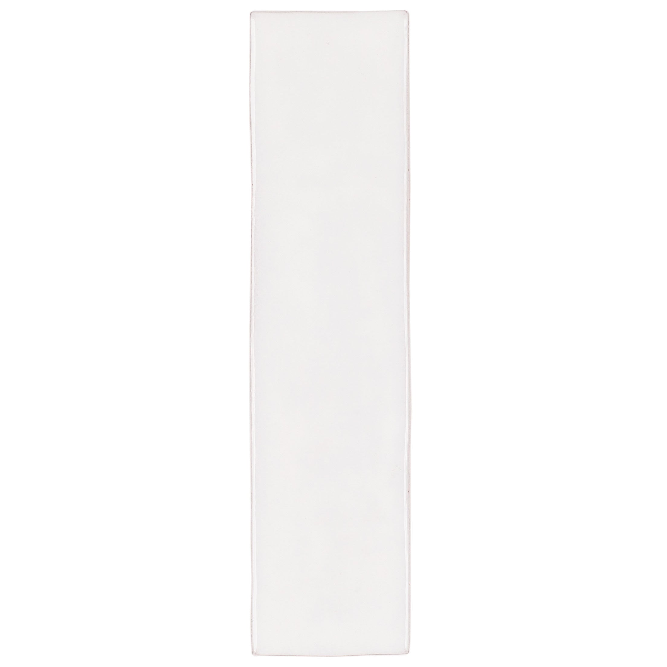 White 2x8 Glossy Ceramic Tile Sample from Ceramic collection, globally sourced for your imagination by Reno Source.