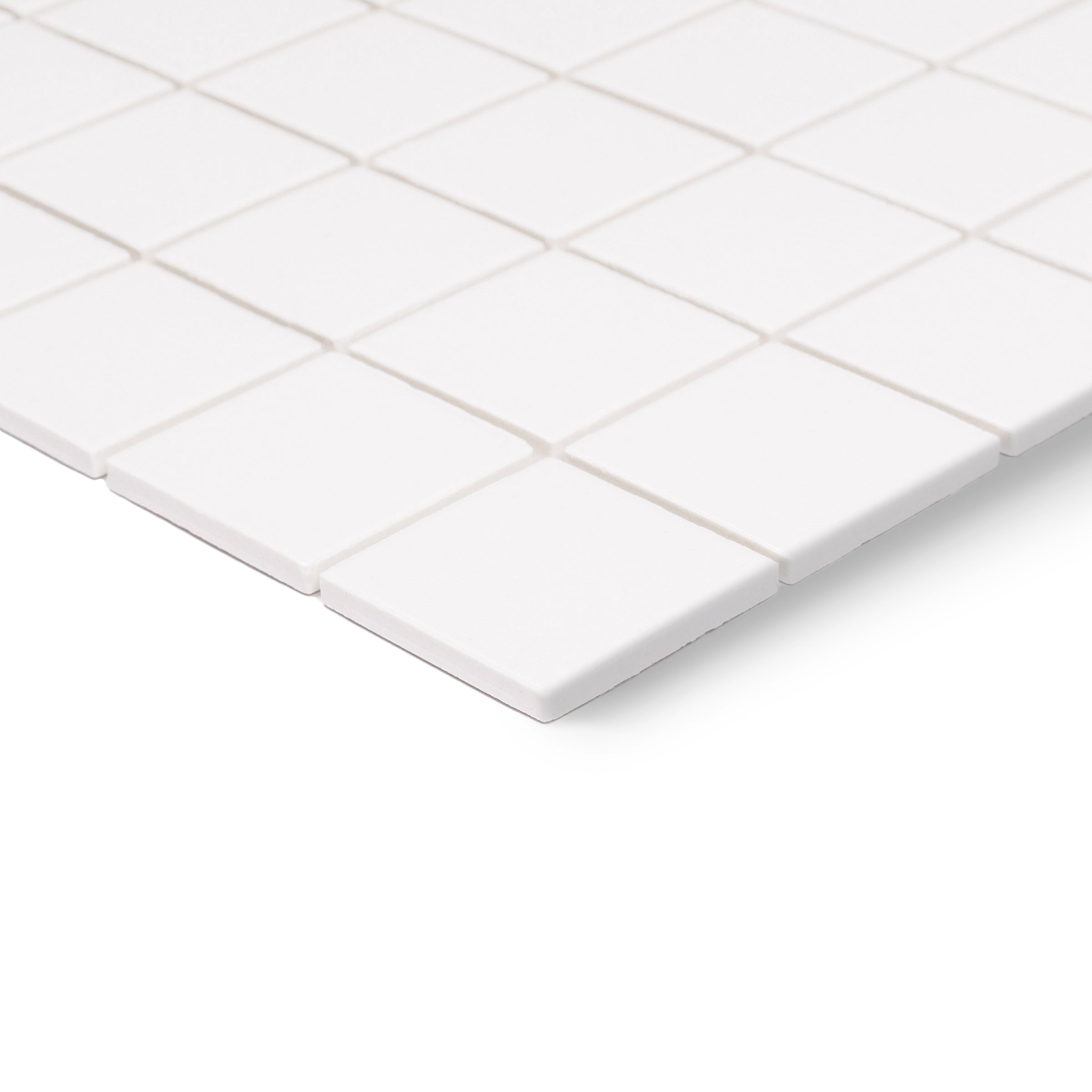 White 2x2 Forma Porcelain Mosaic