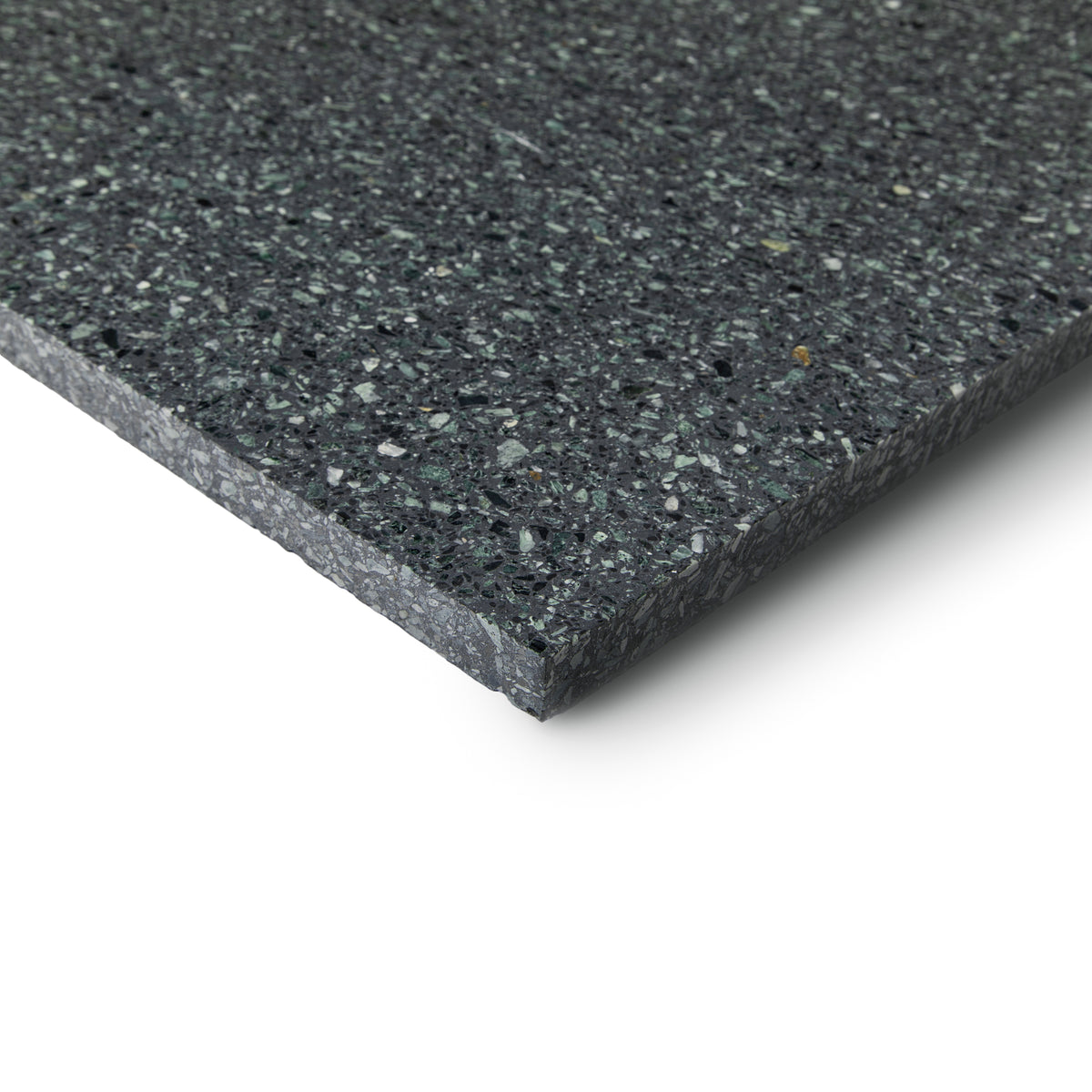 Verde Scuro Honed Italian Terrazzo Tile Sample